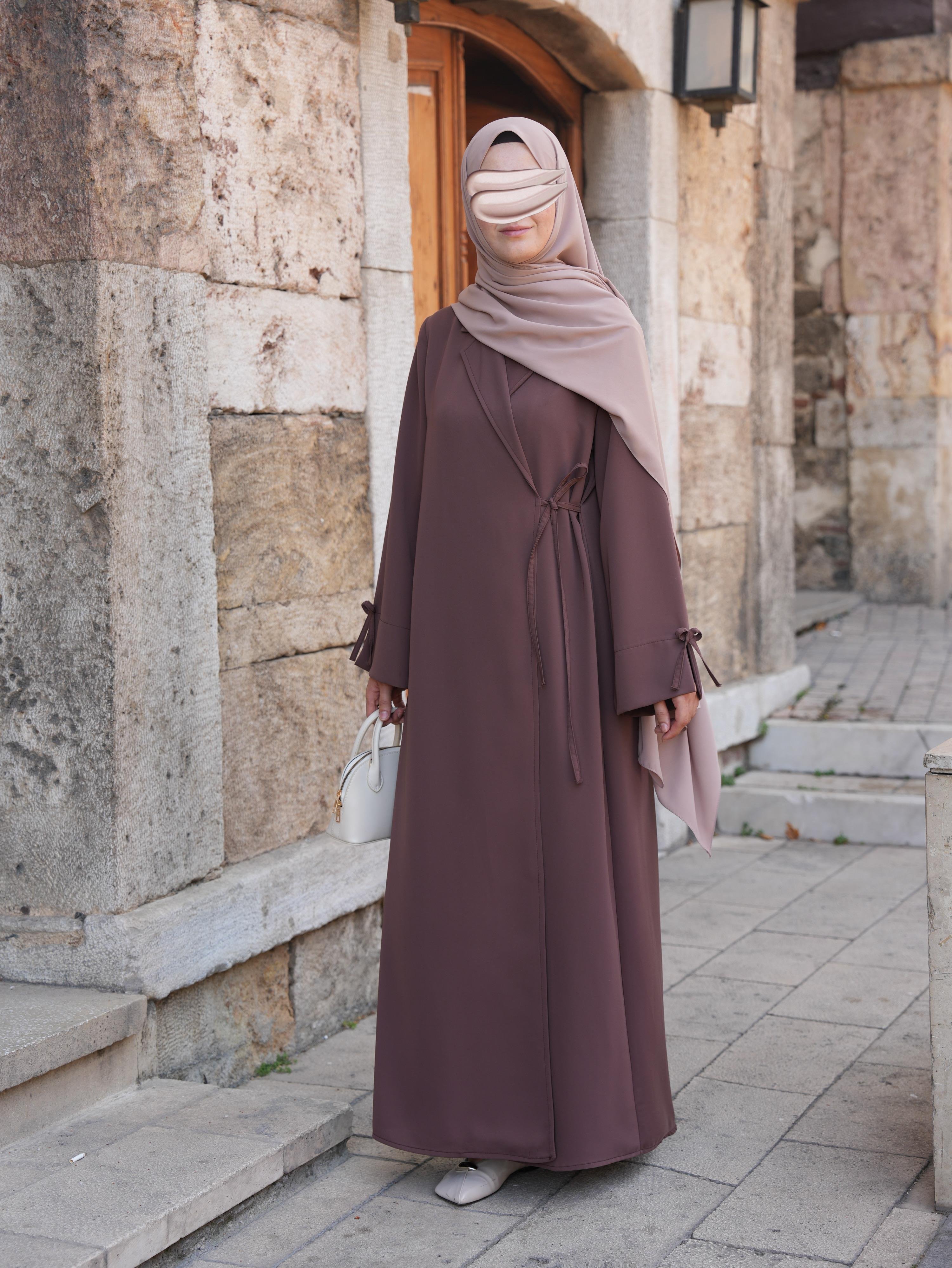 Bağlamalı Kruvaze Trench Tozlu Kahve