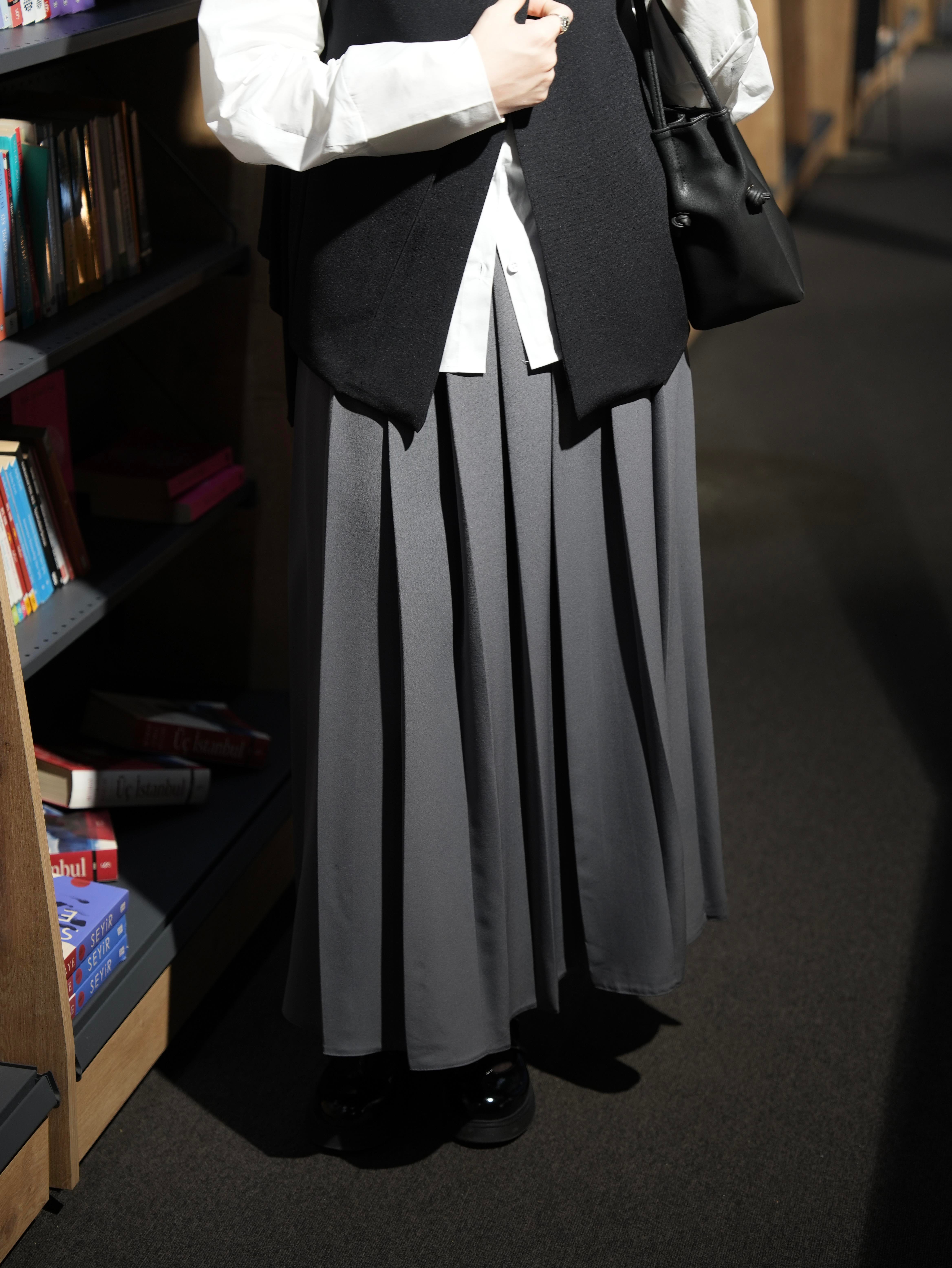 Çift Kat Yelek Siyah