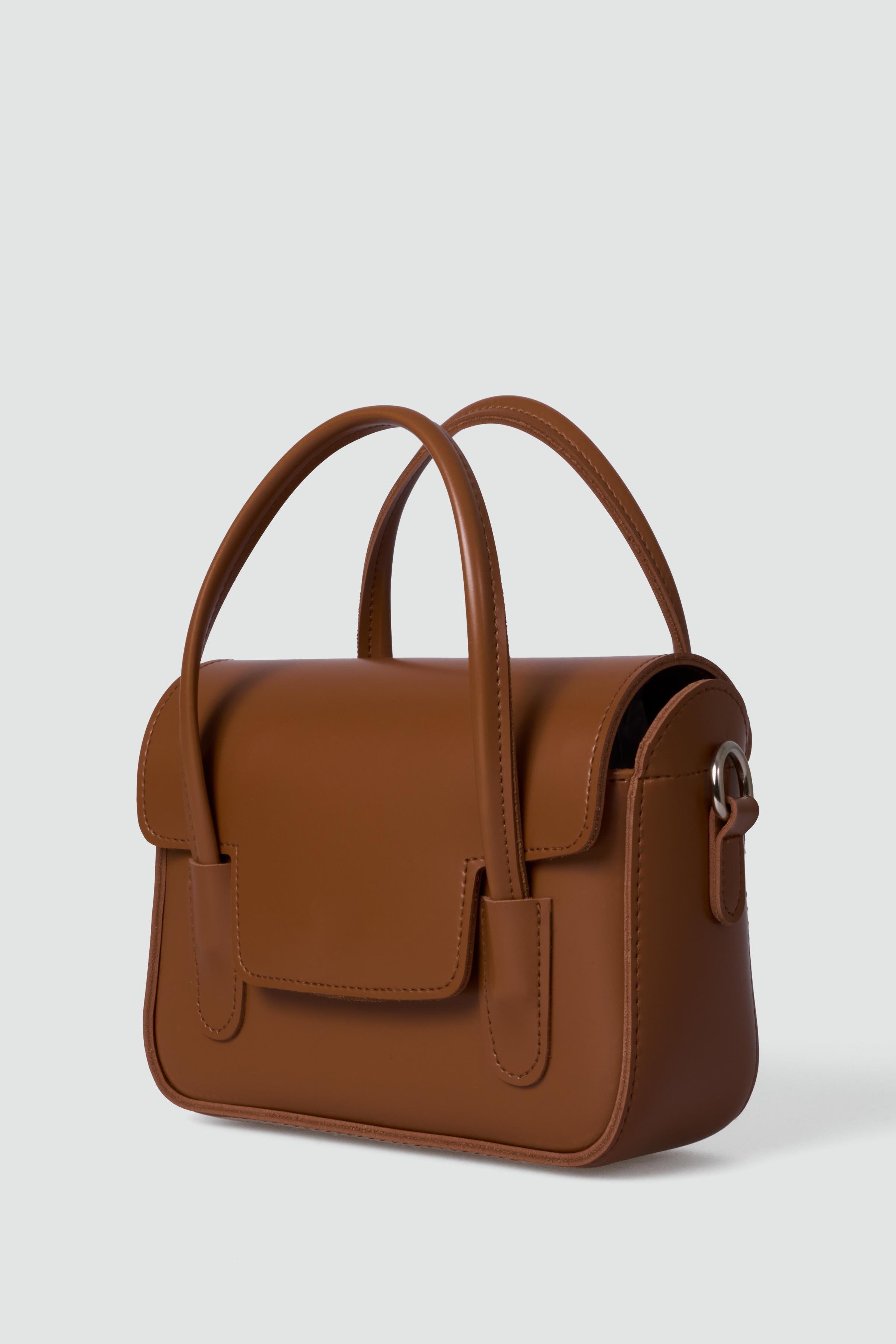 Çift Saplı Kutu Çanta Taba