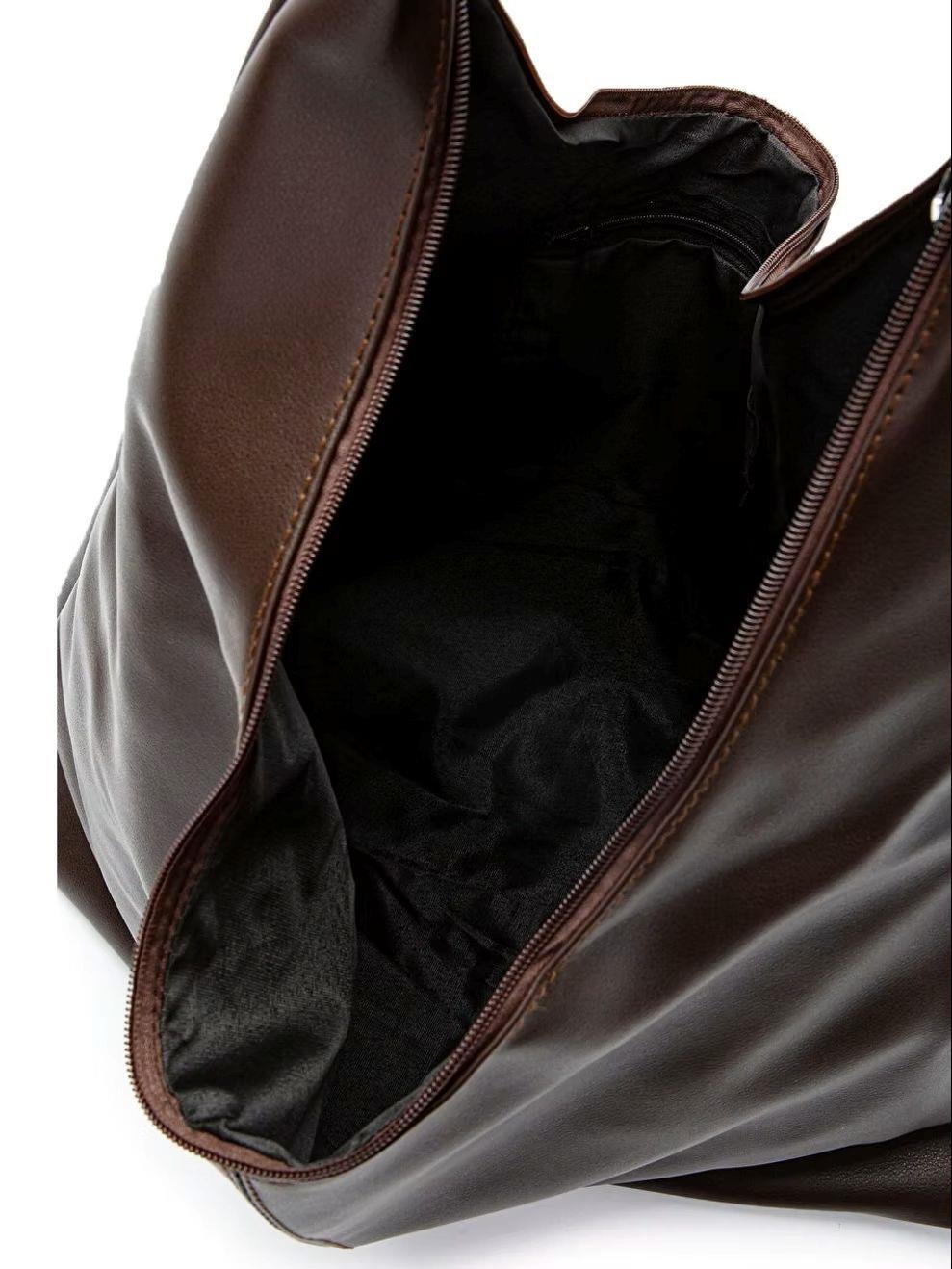 Deri Omuz Çantası Kahverengi