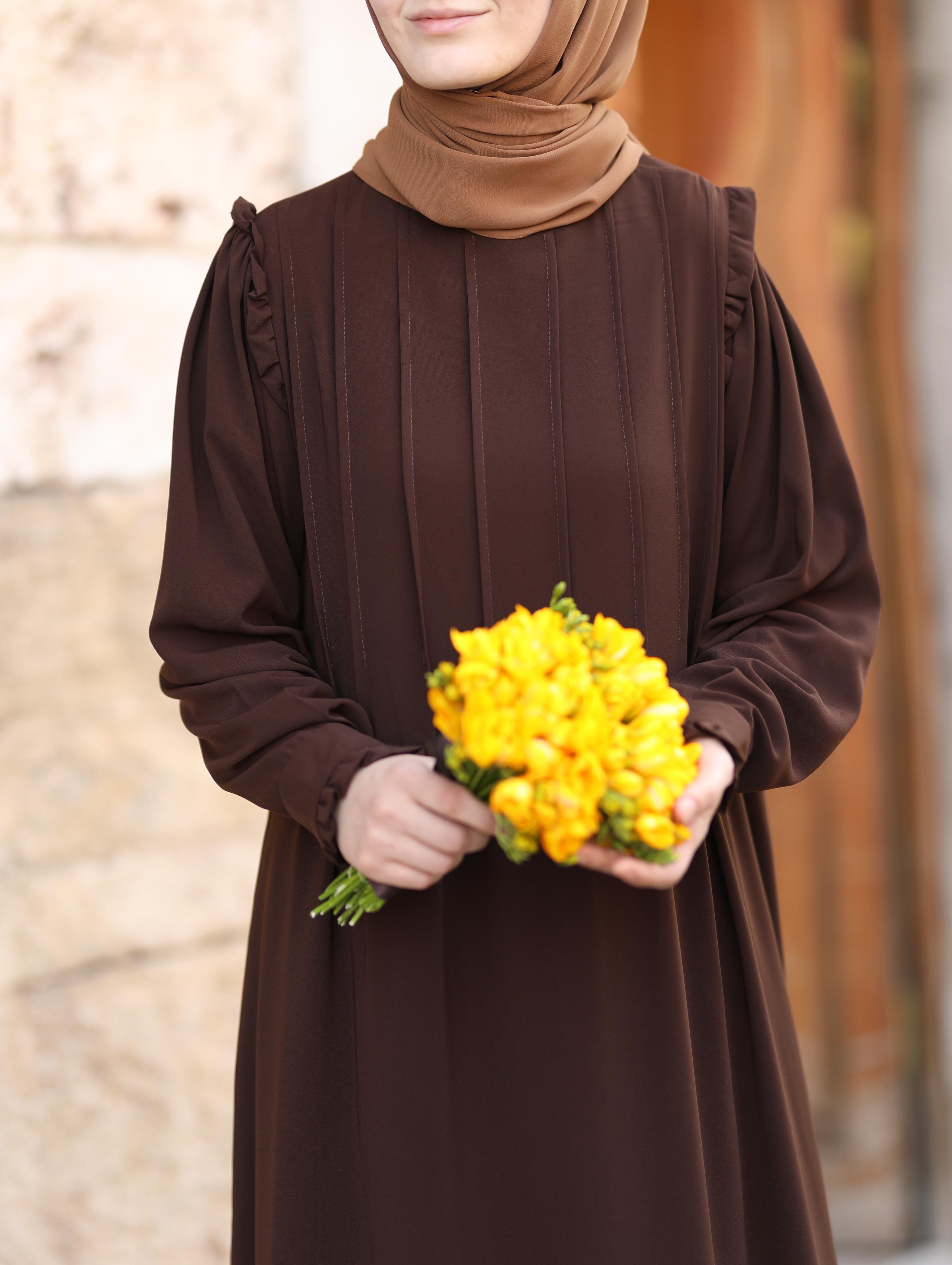 Efnan Kahverengi  Elbise