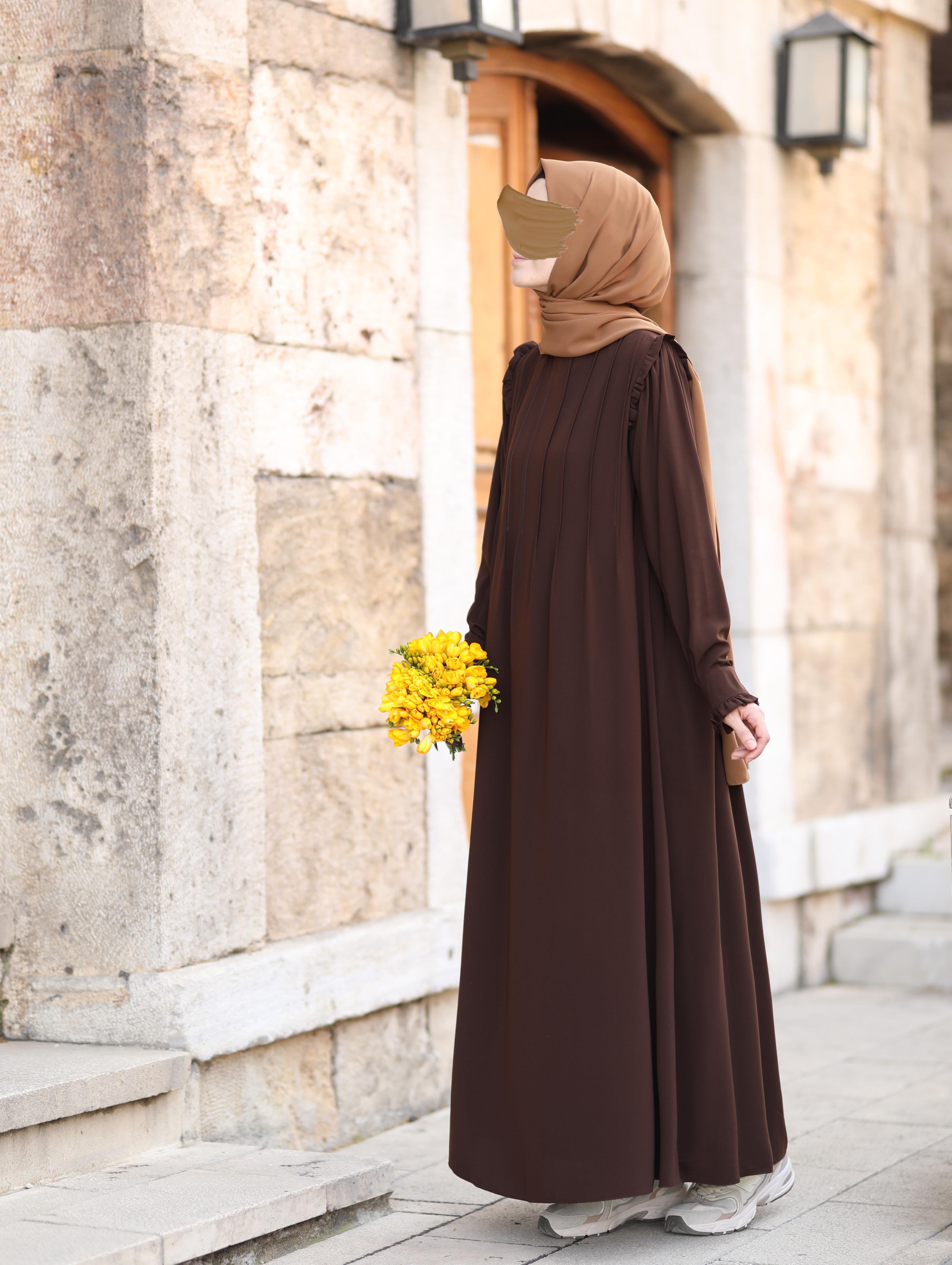 Efnan Kahverengi  Elbise