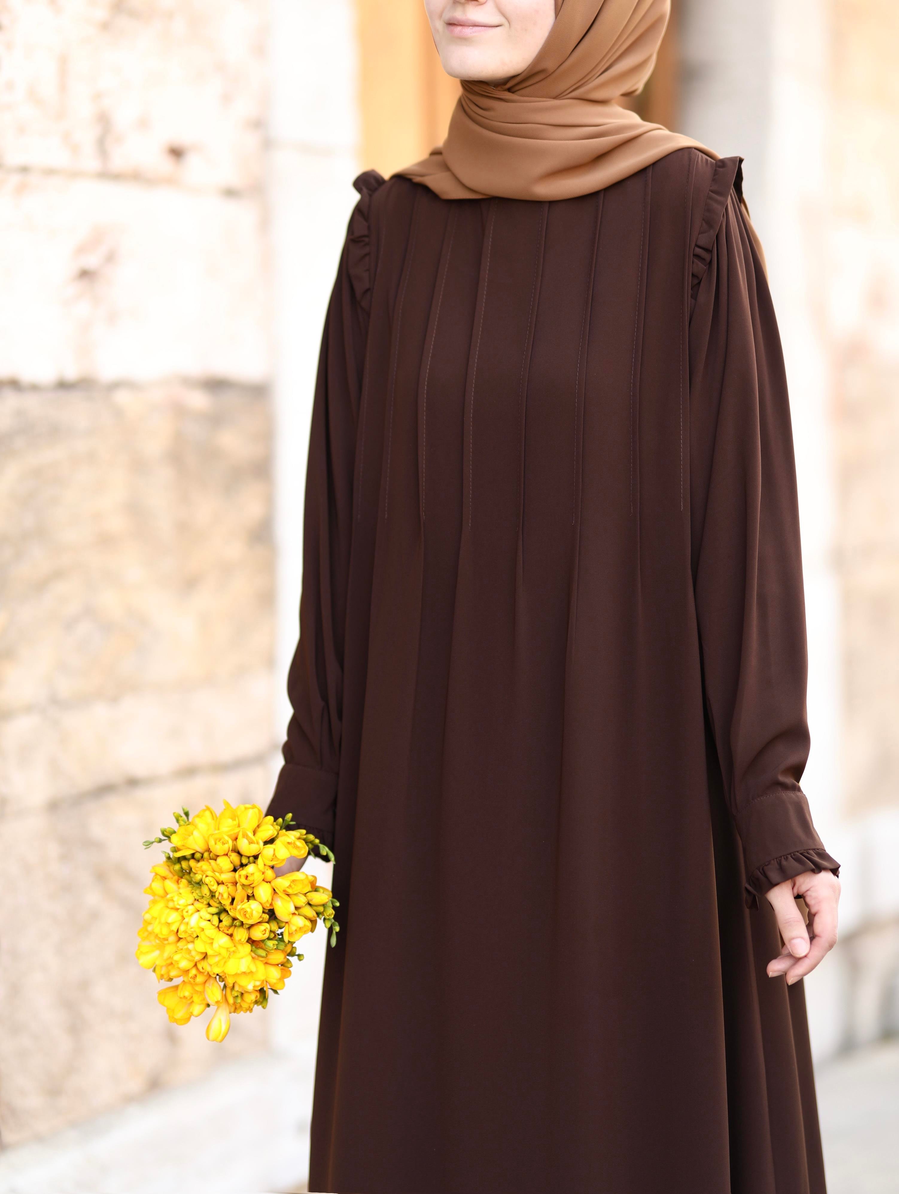 Efnan Kahverengi  Elbise