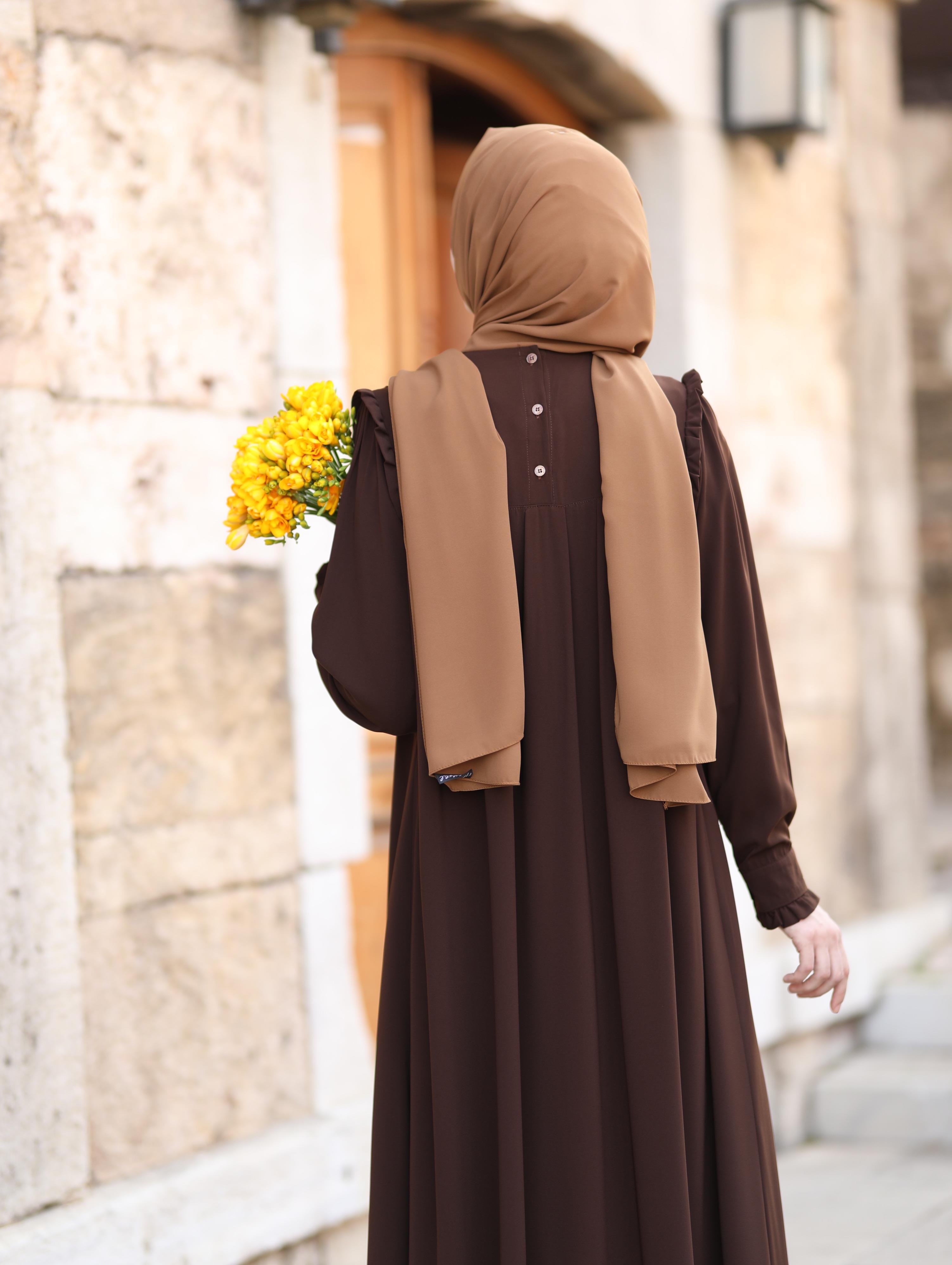 Efnan Kahverengi  Elbise