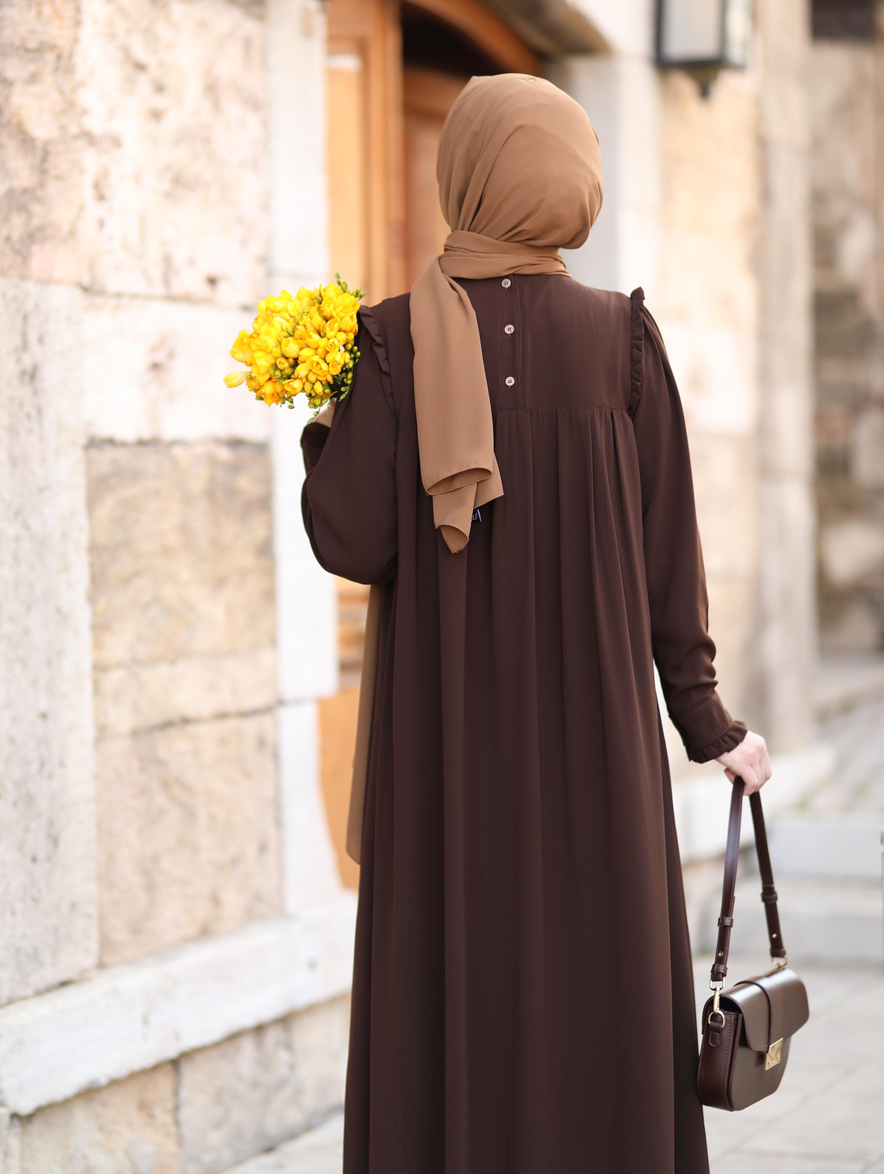 Efnan Kahverengi  Elbise