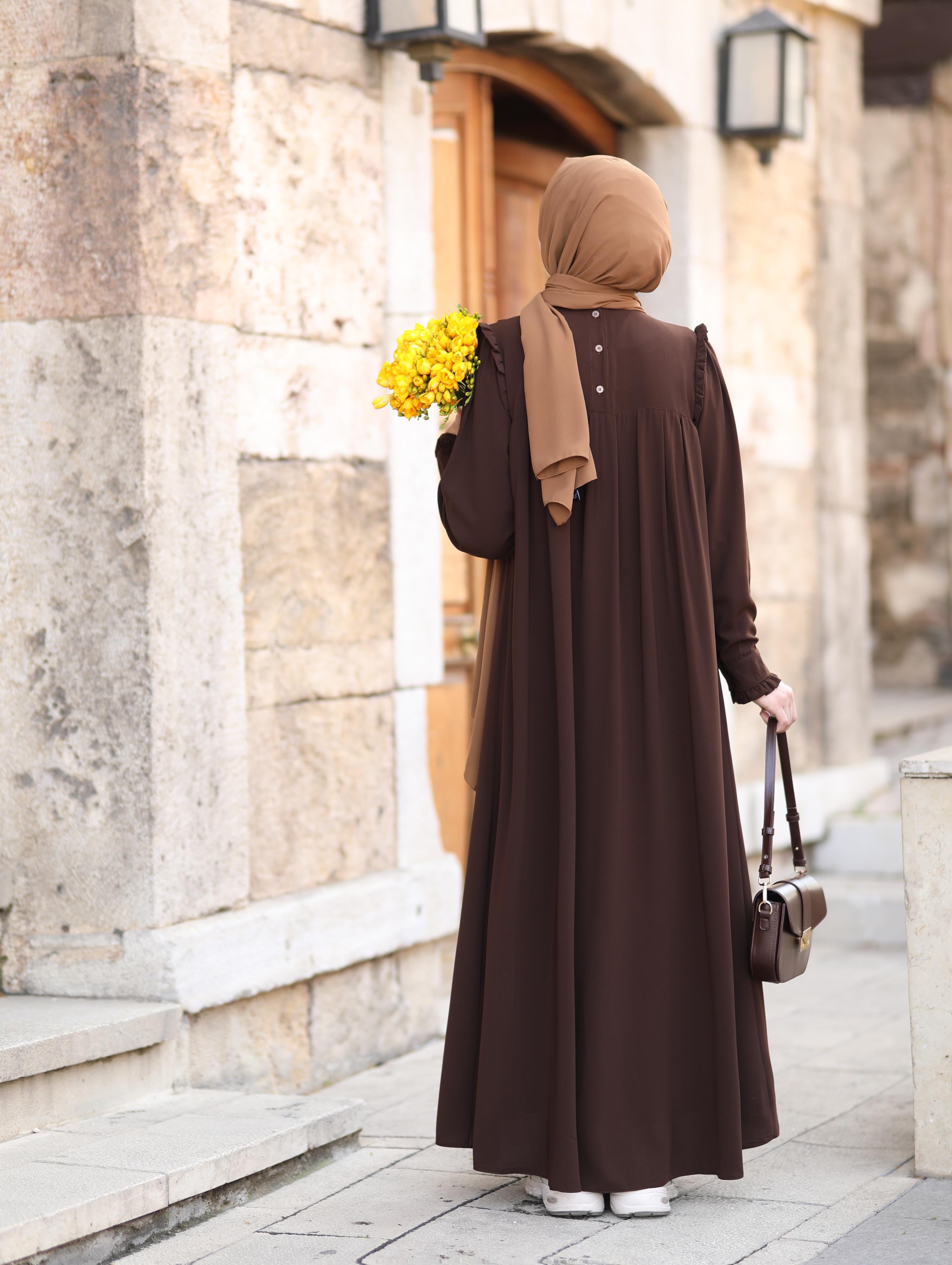 Efnan Kahverengi  Elbise