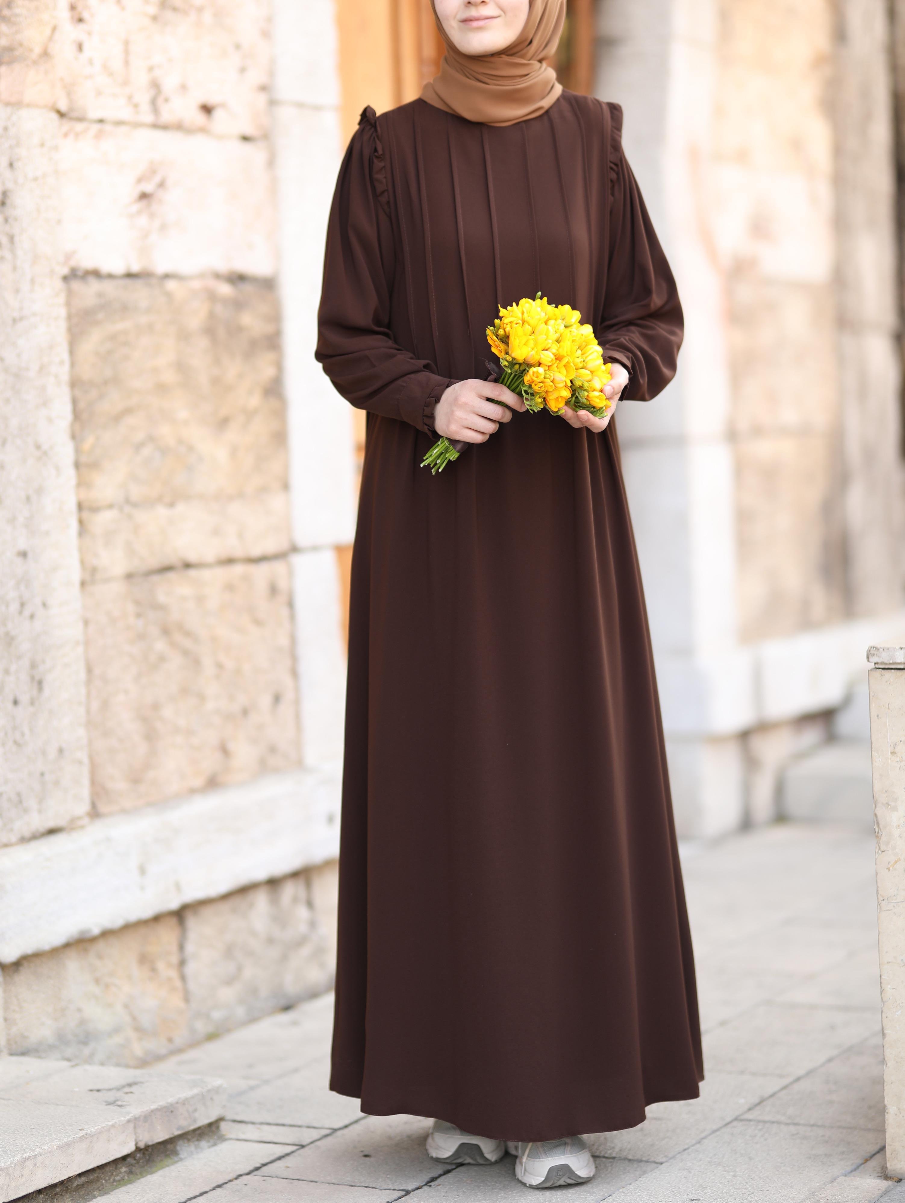 Efnan Kahverengi  Elbise