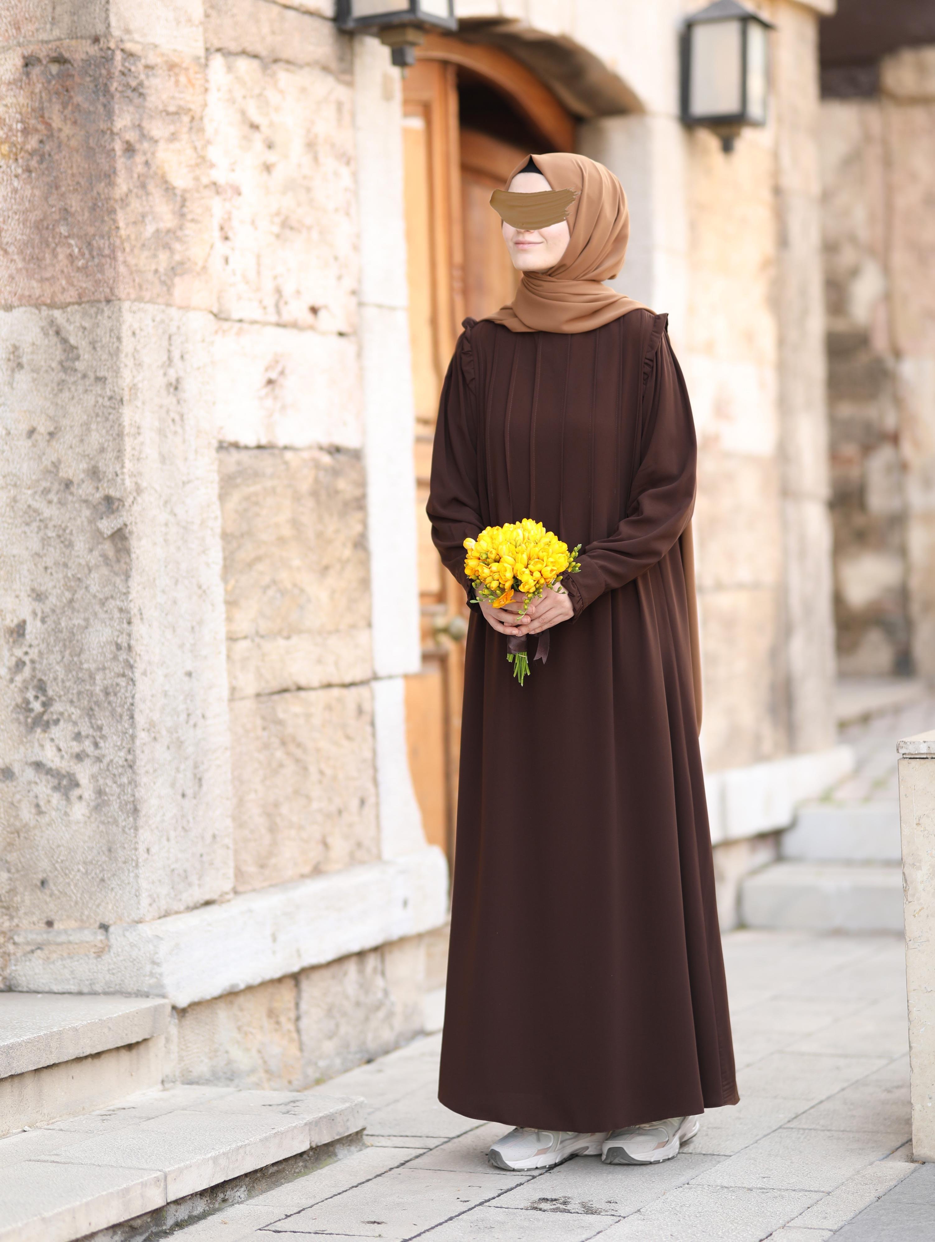 Efnan Kahverengi  Elbise