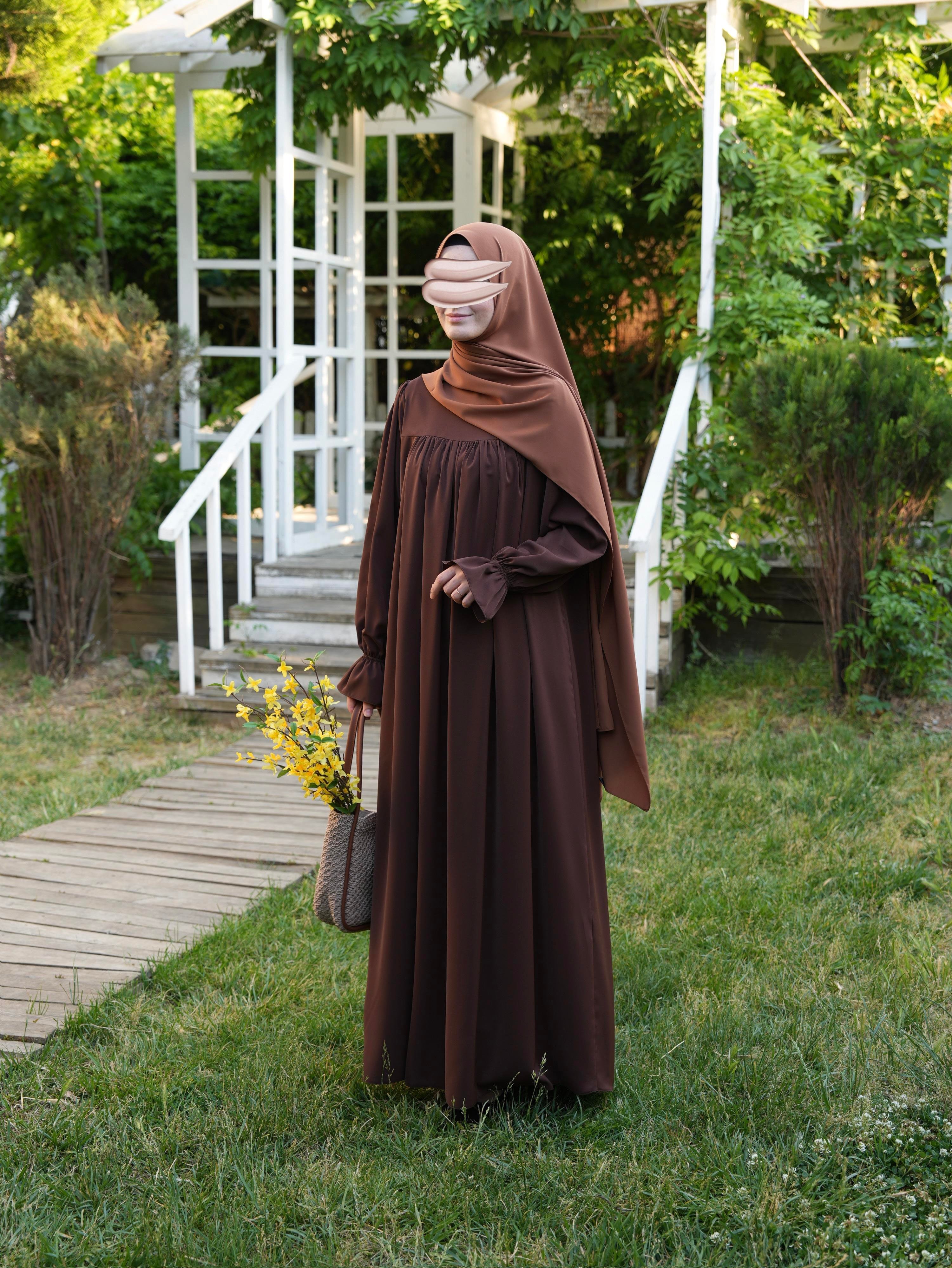 Elsera Elbise Kahverengi