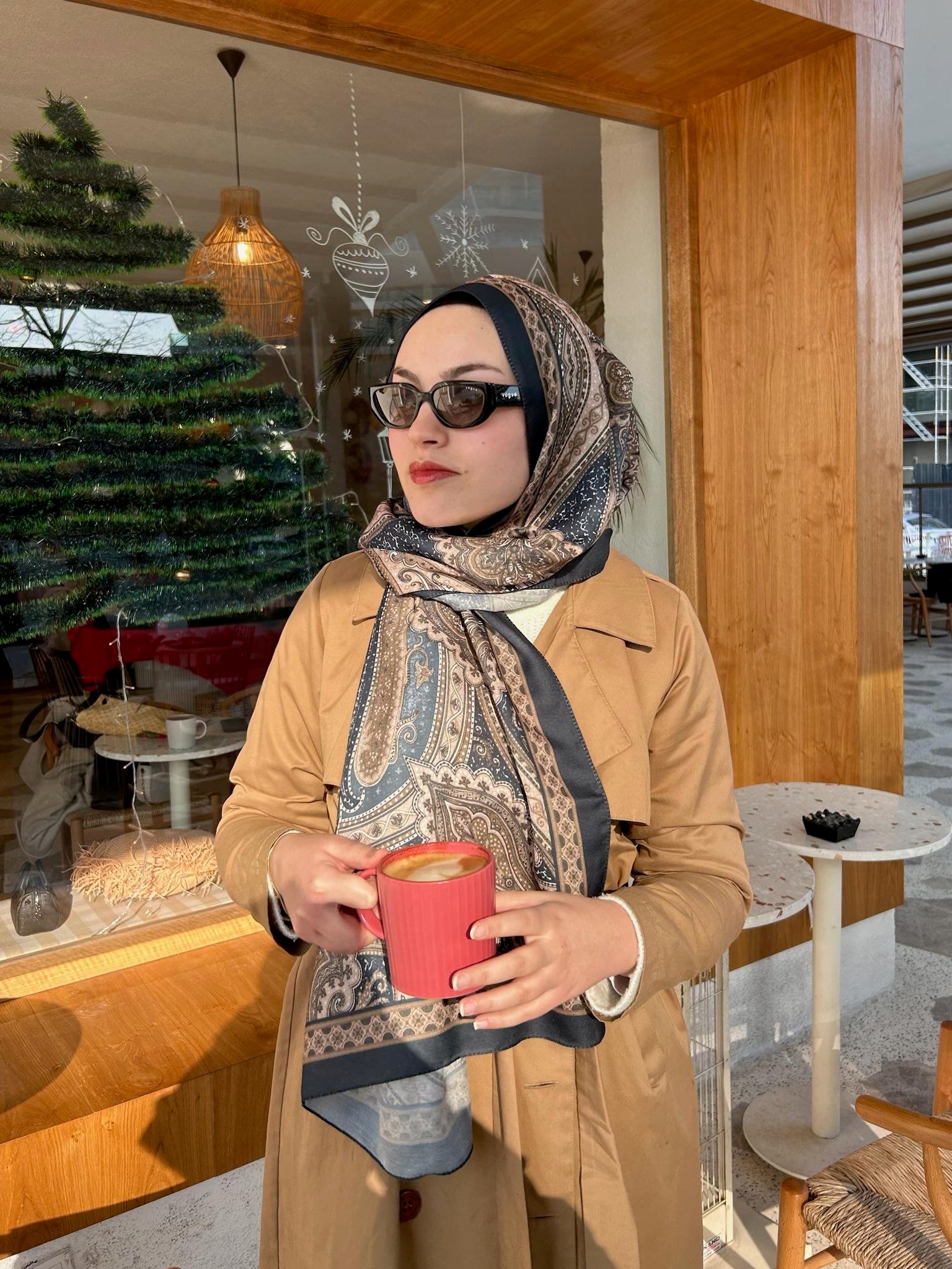 Etnik Desenli Şal LACİVERT