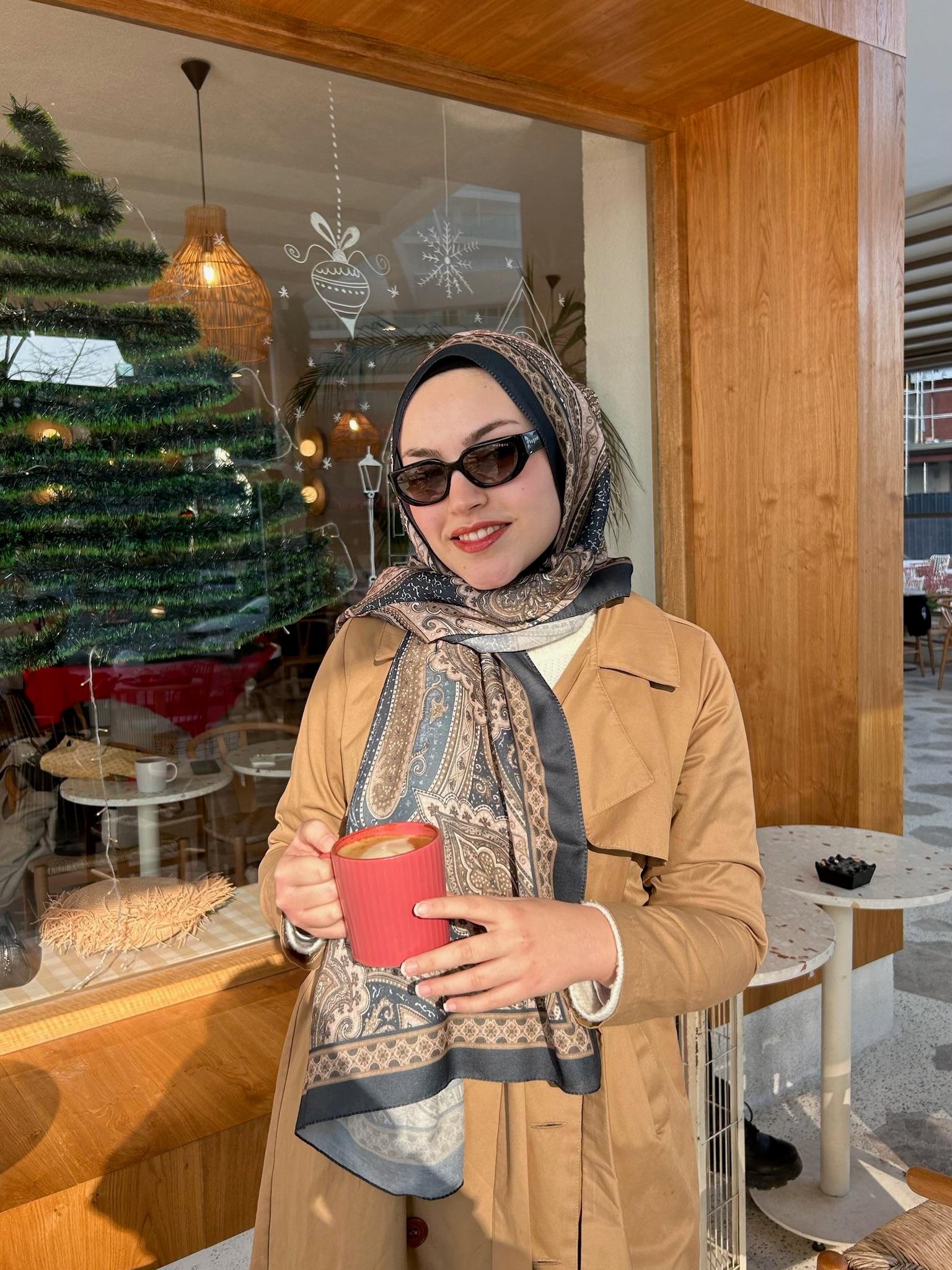 Etnik Desenli Şal LACİVERT