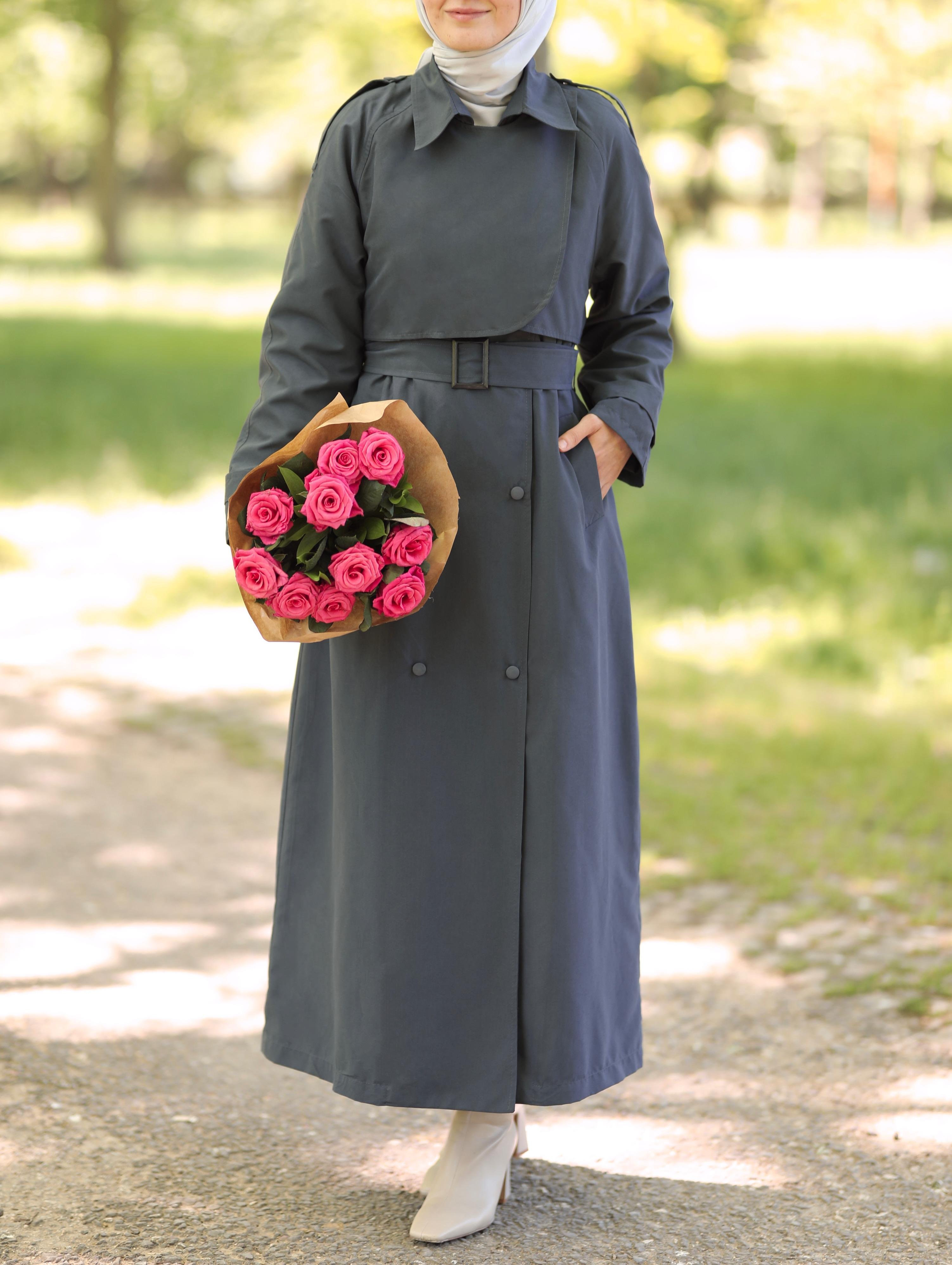 Farah Trençkot Füme