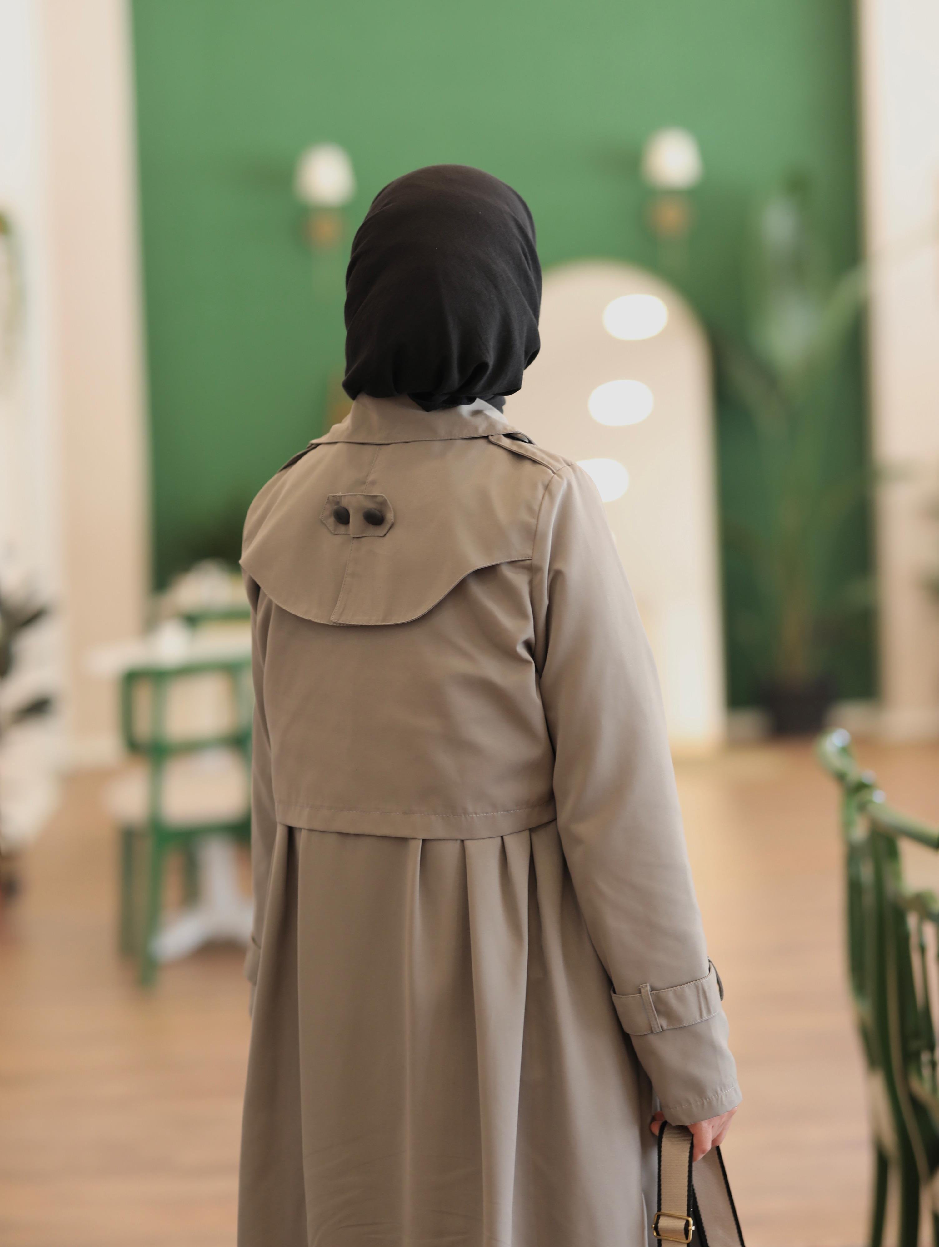 Jileli Gri Trençkot