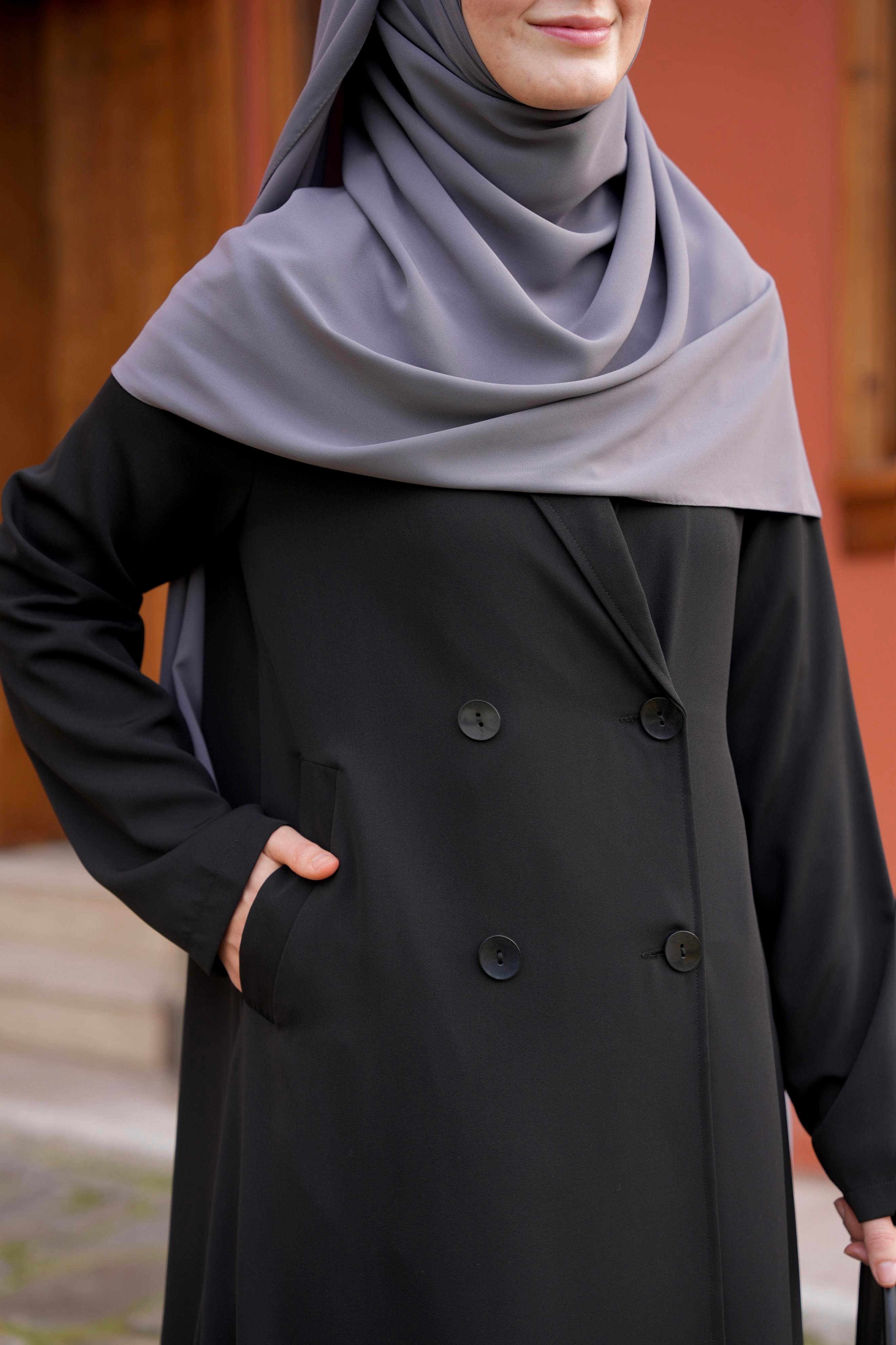 Kruvaze Trench SİYAH