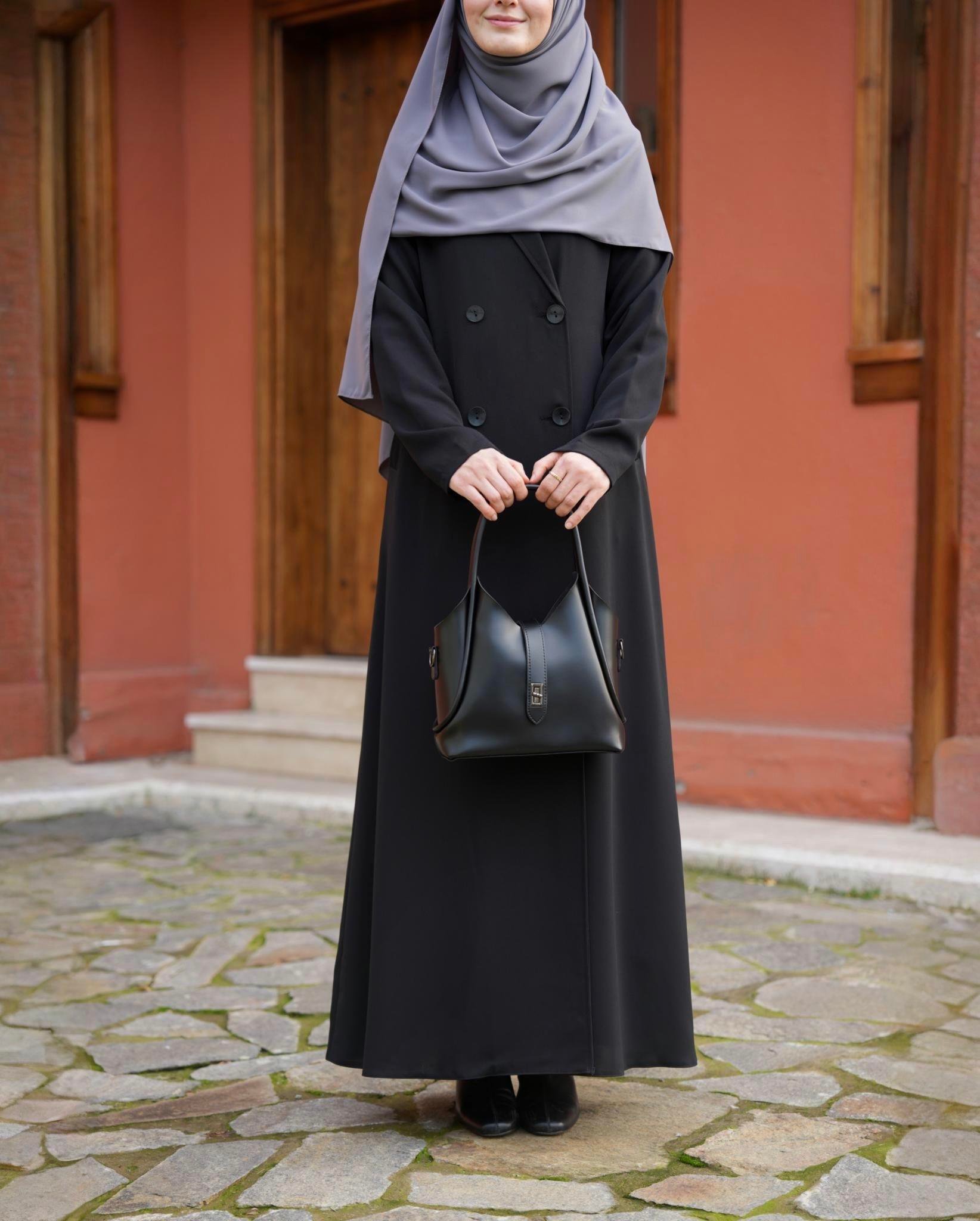 Kruvaze Trench SİYAH