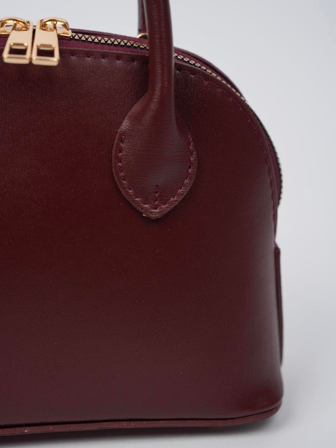 Küçük D Model Çanta Bordo