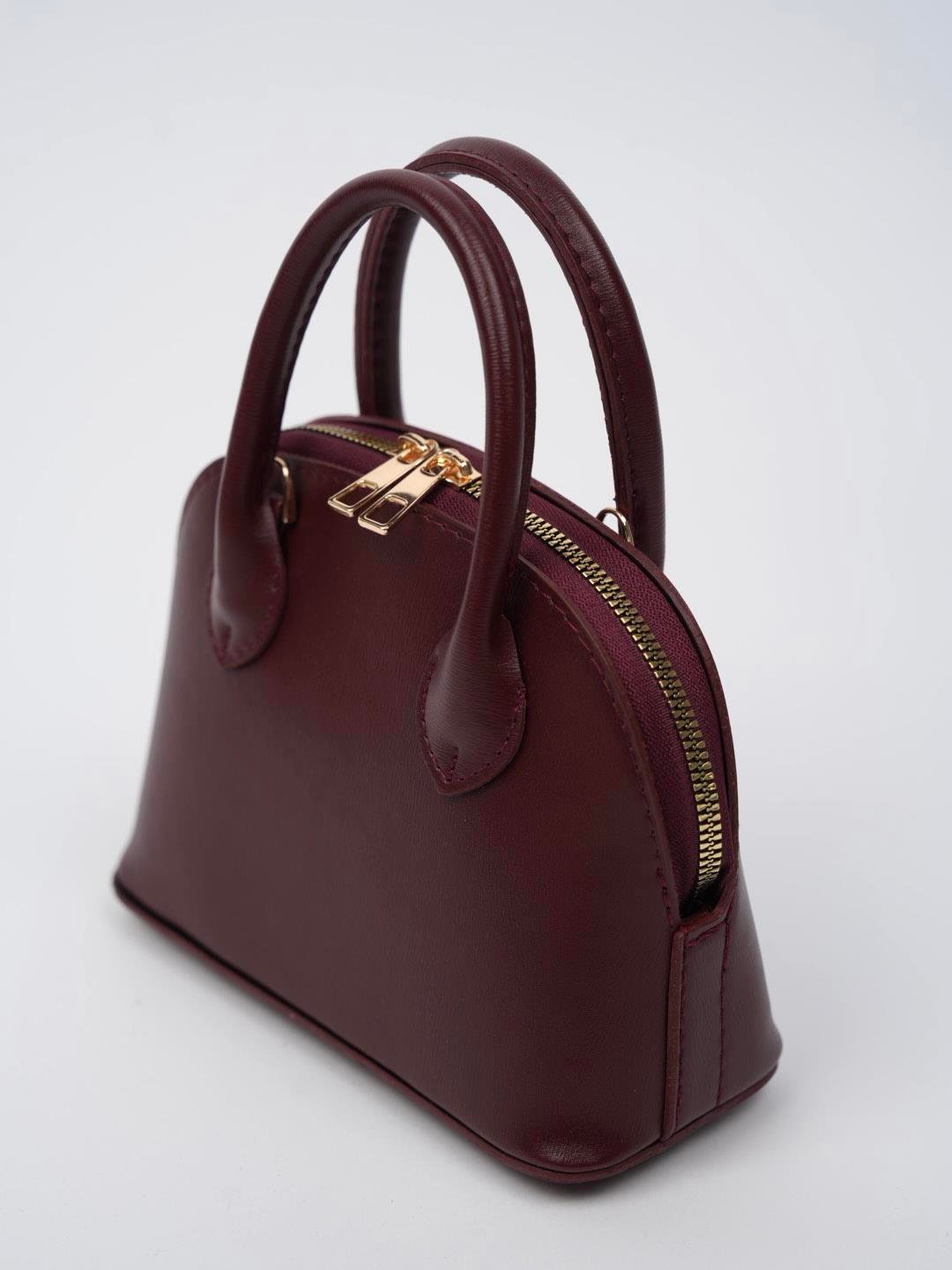Küçük D Model Çanta Bordo