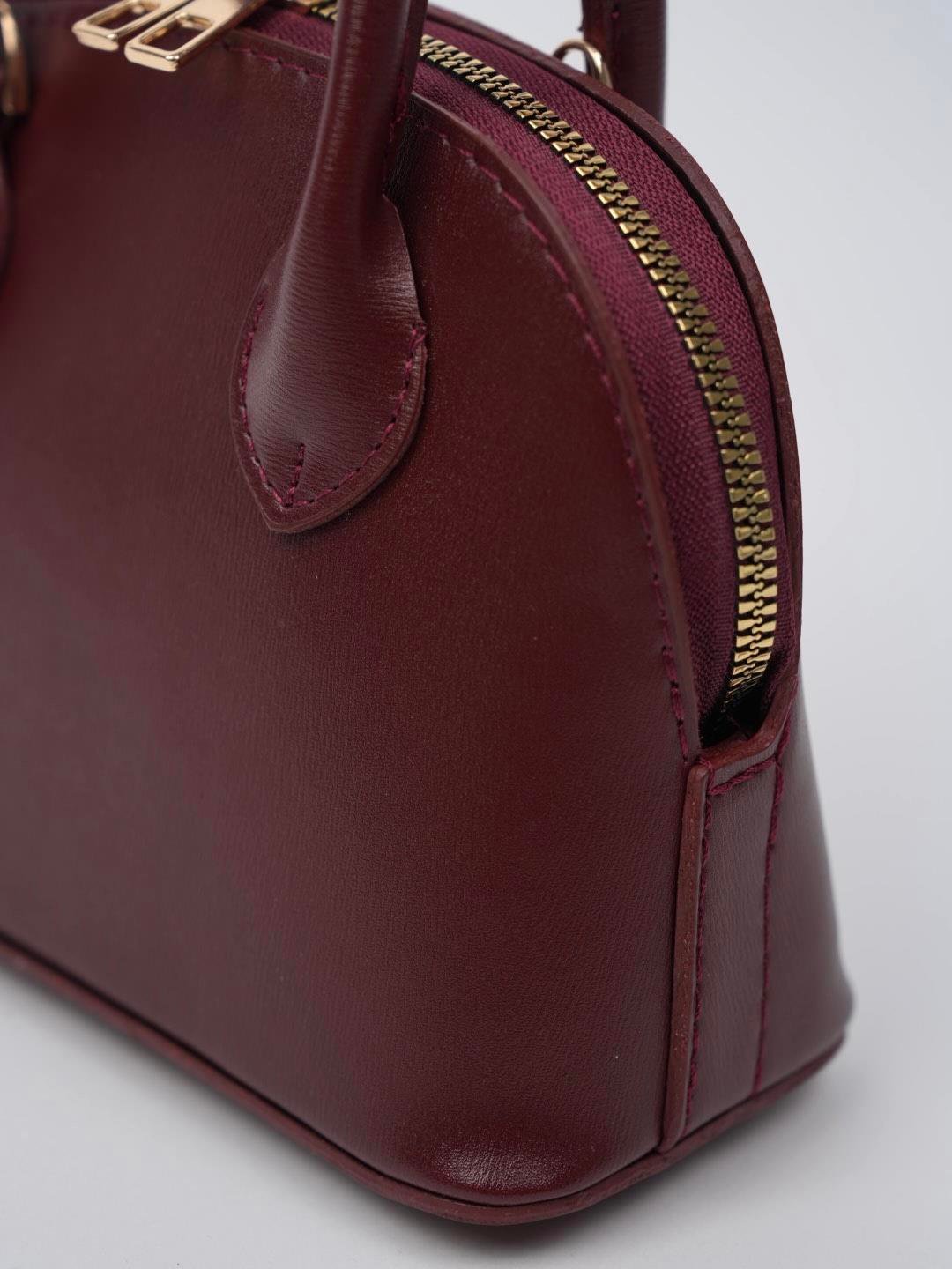 Küçük D Model Çanta Bordo