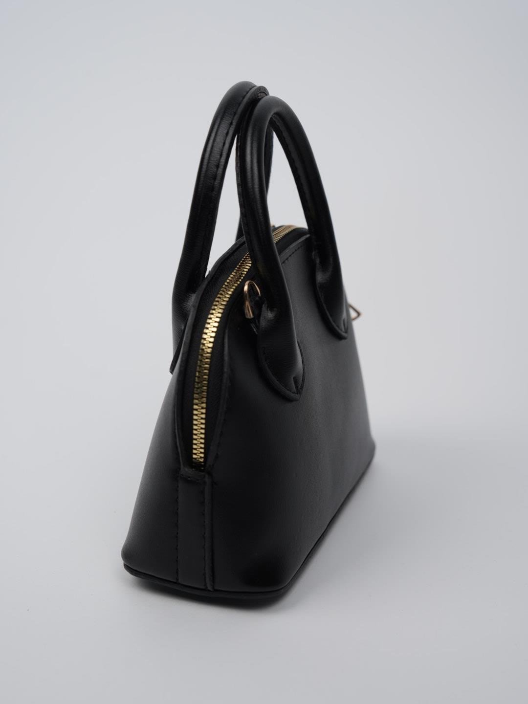 Küçük D Model Çanta Siyah