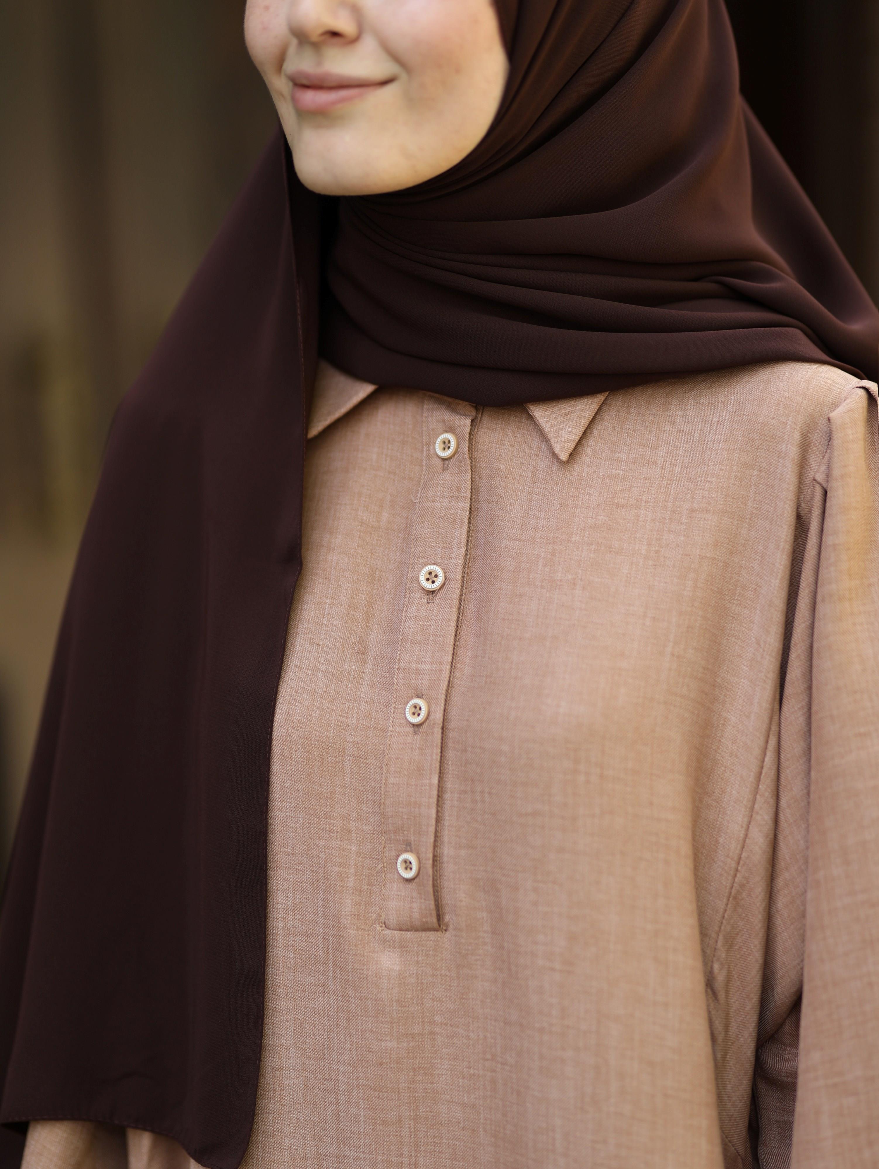 Mavera Sütlü Kahve Elbise