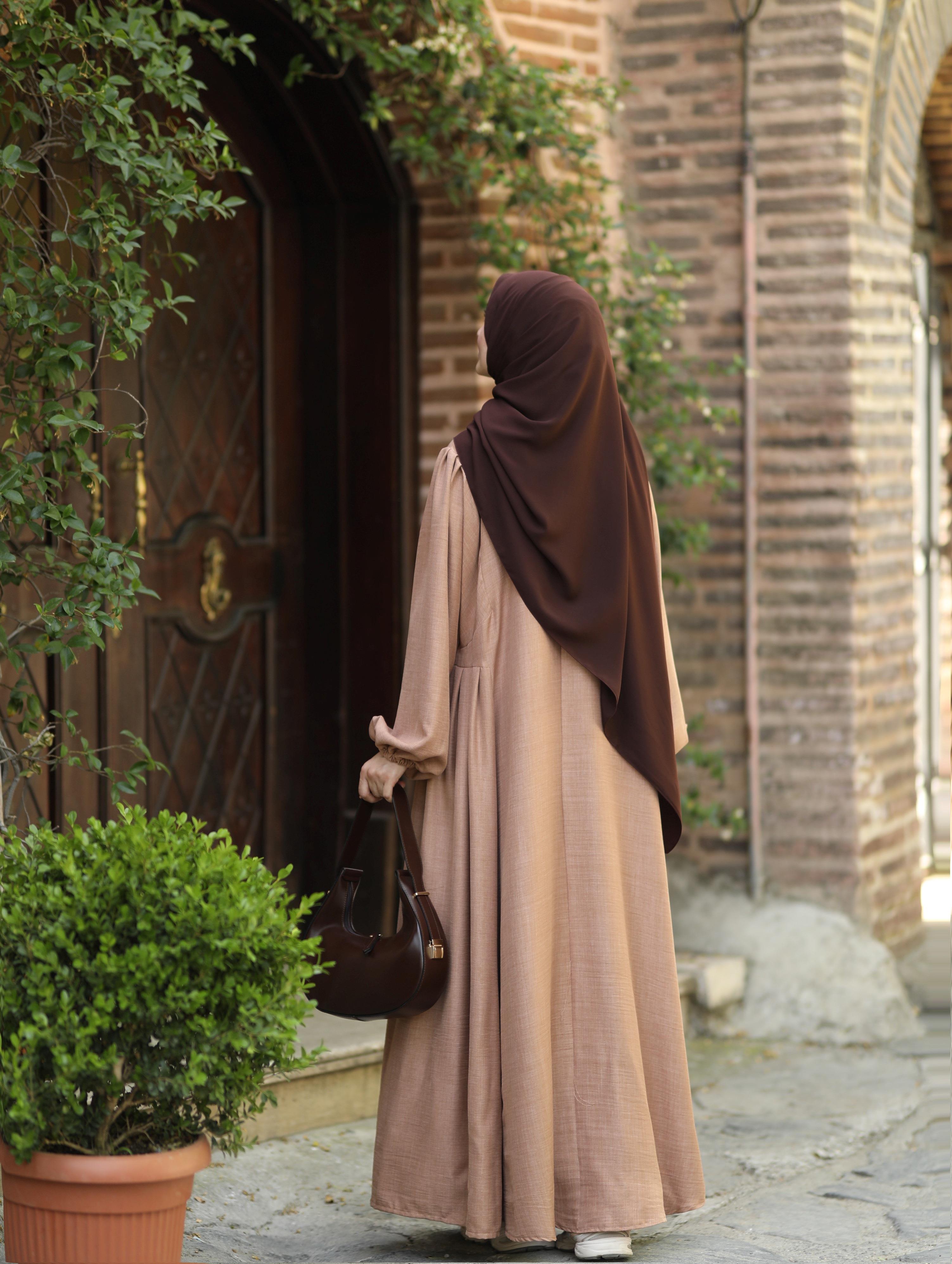 Mavera Sütlü Kahve Elbise