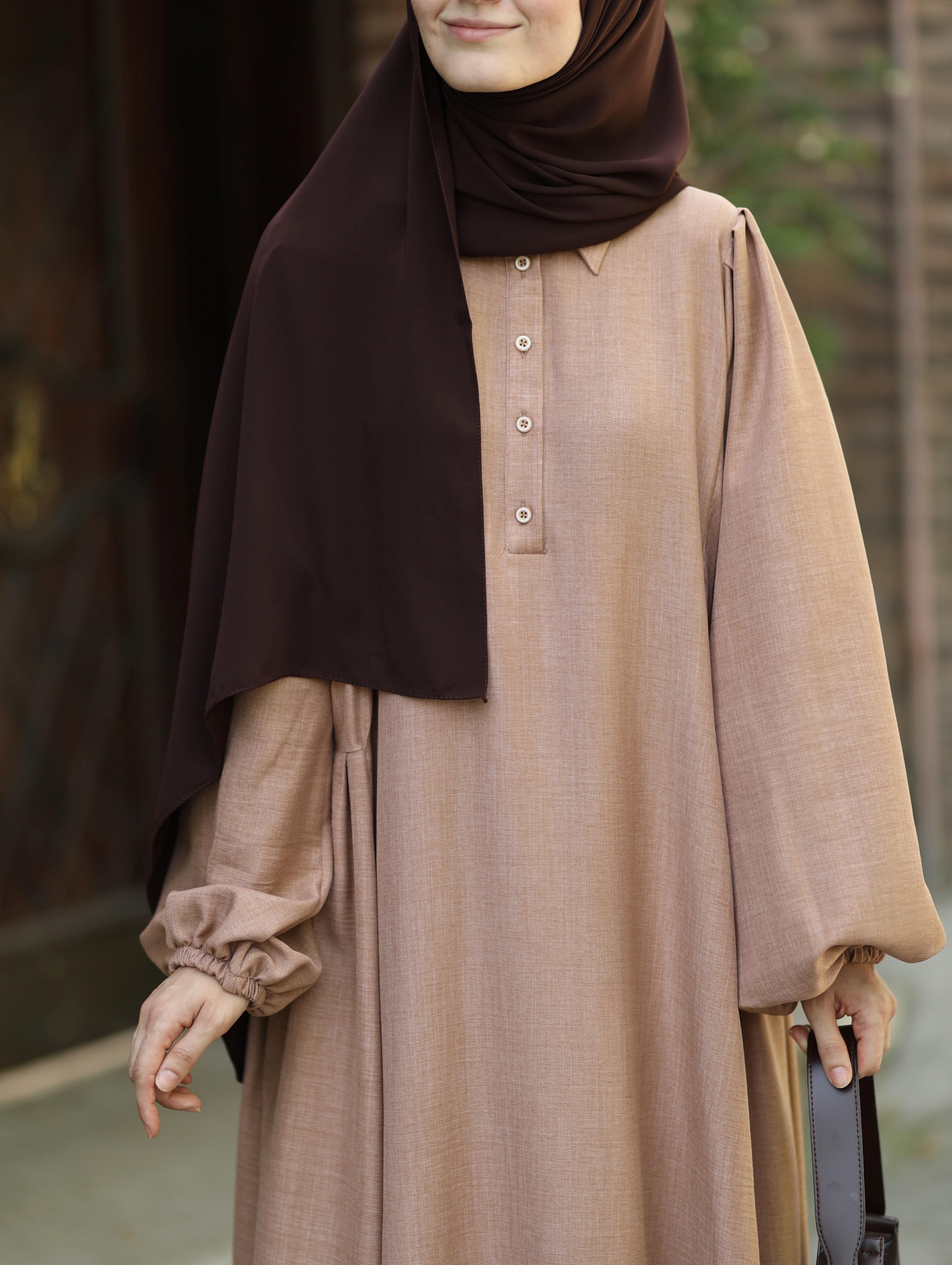 Mavera Sütlü Kahve Elbise