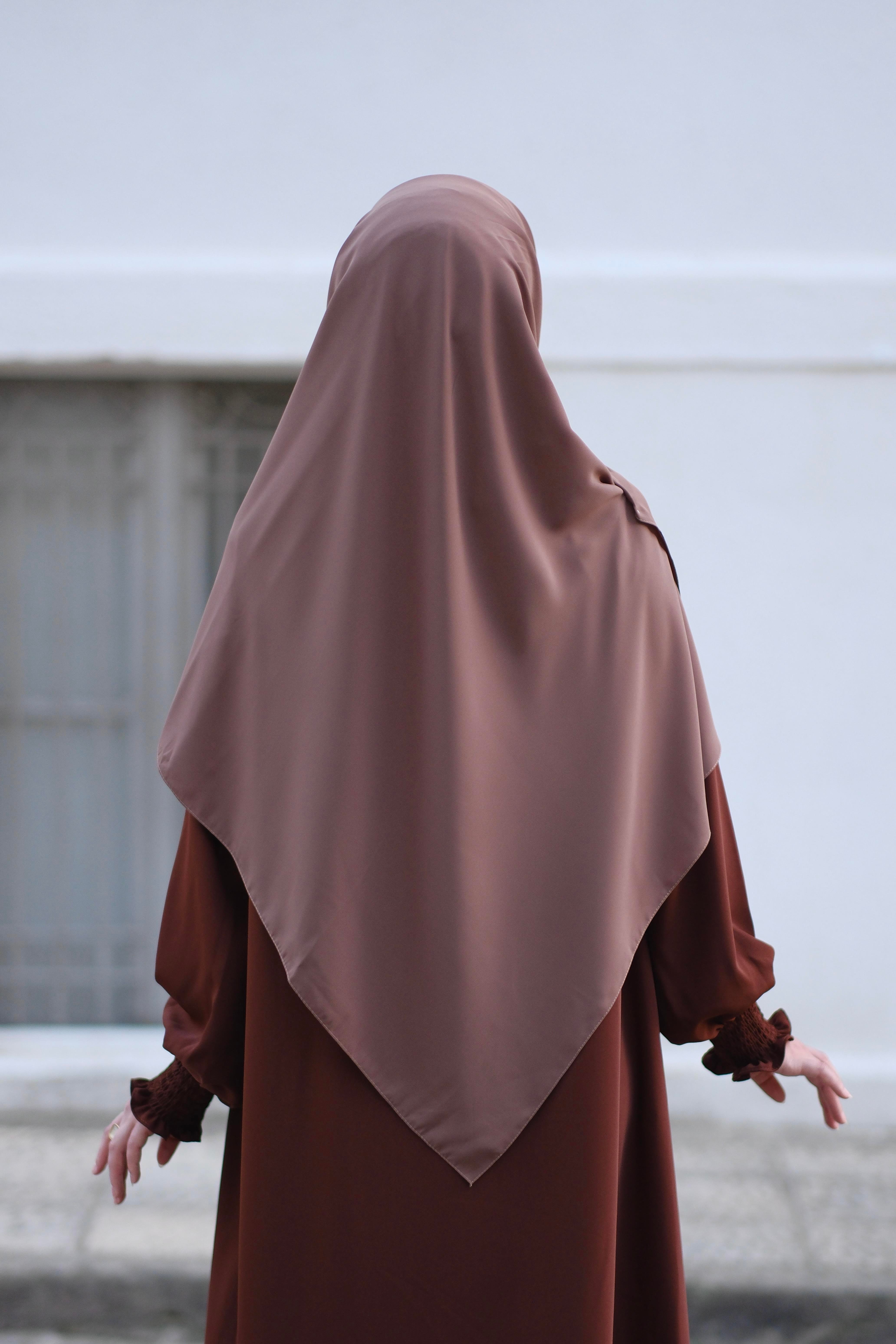 Medine İpeği Eşarp Tozlu Kahve