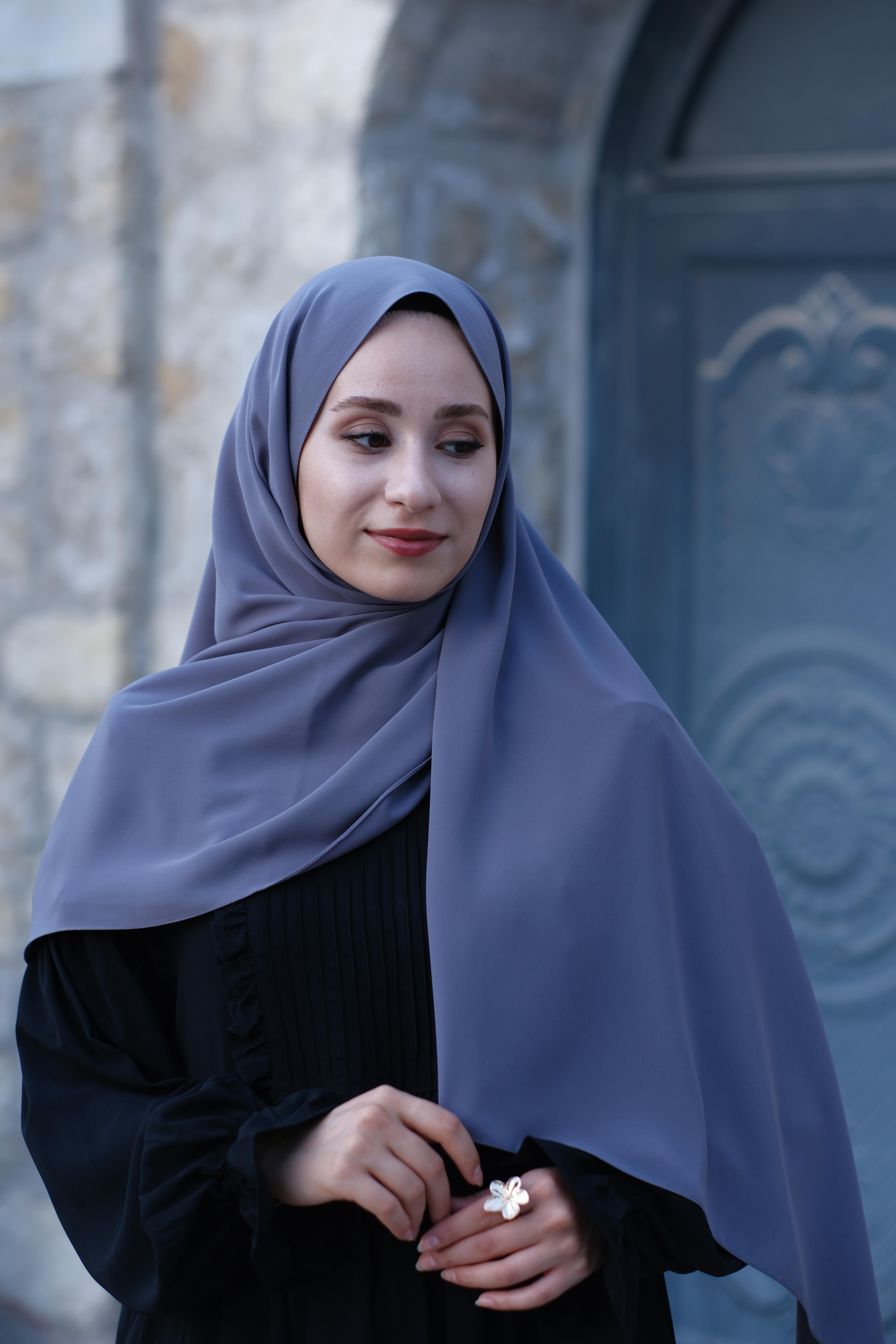 Medine İpeği Şal Gri