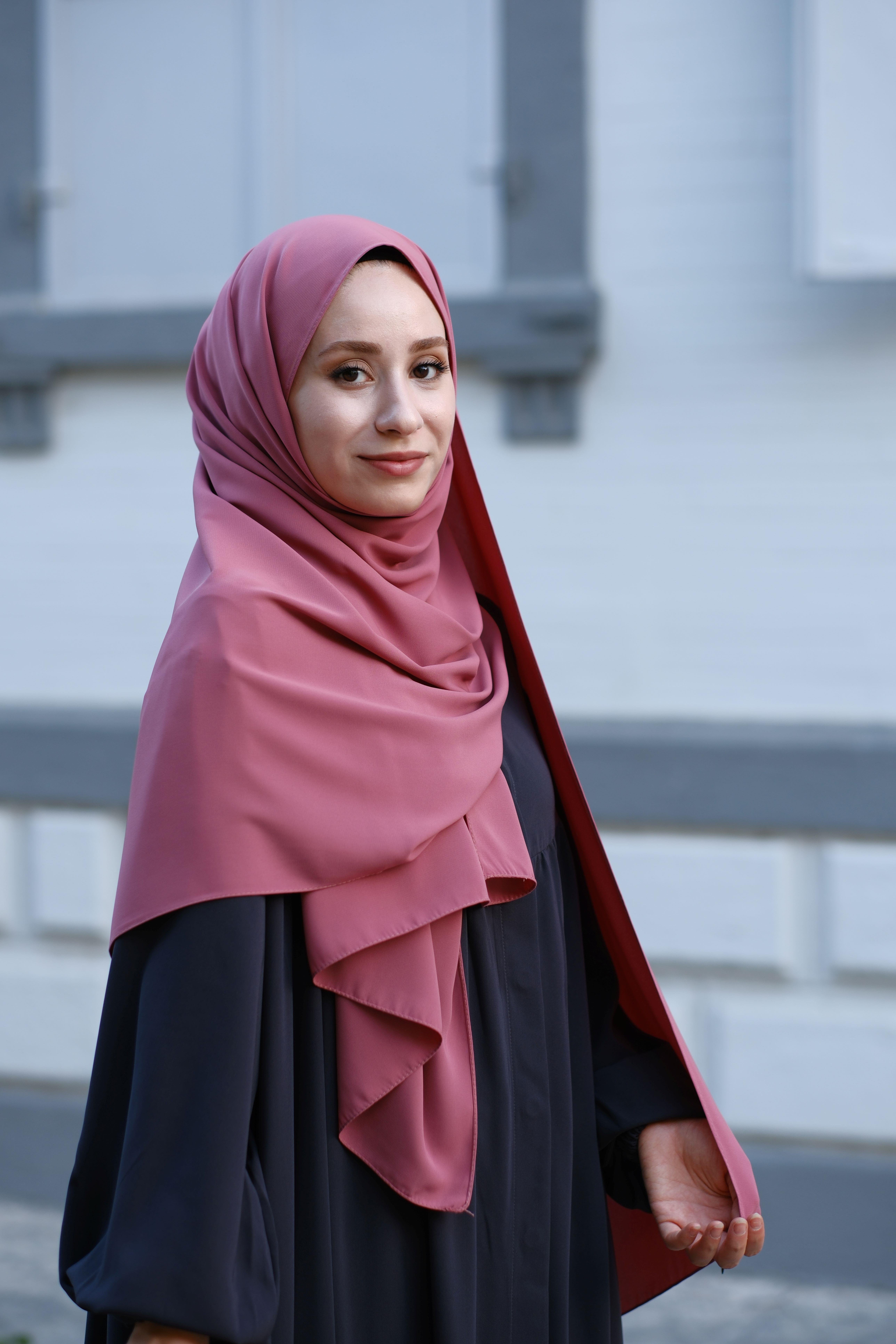 Medine İpeği Şal Gül Kurusu