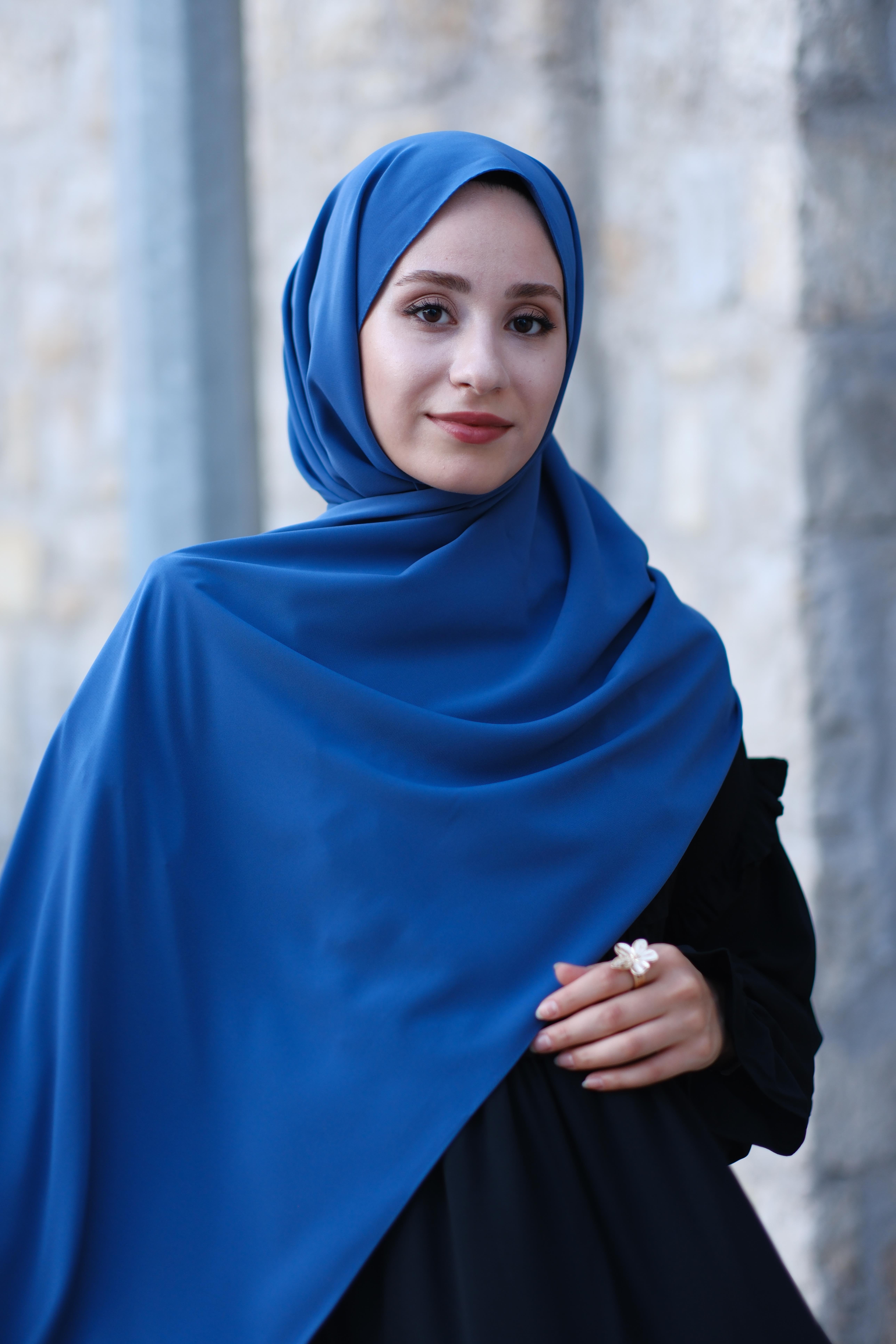 Medine İpeği Şal İndigo