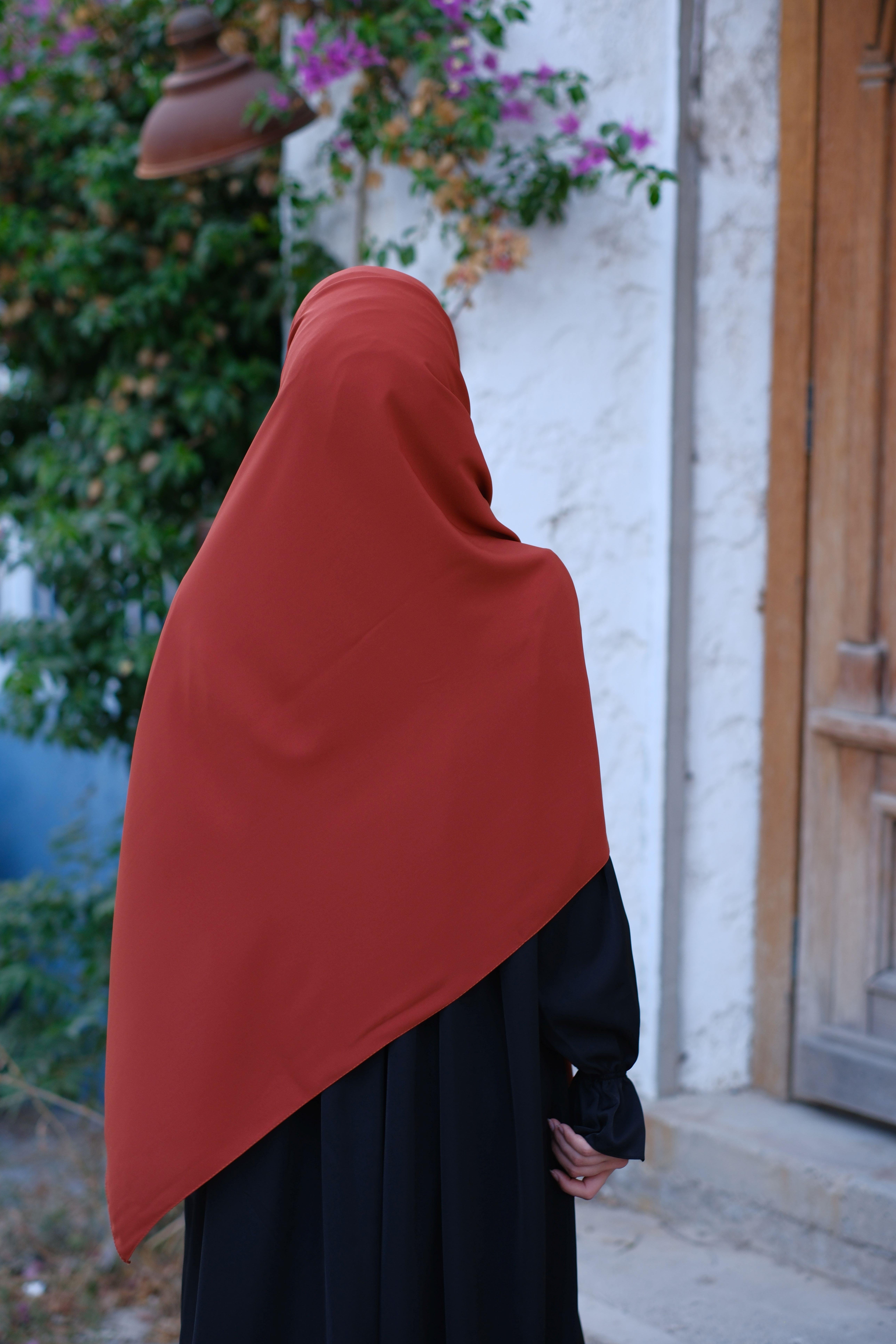 Medine İpeği Şal Kiremit