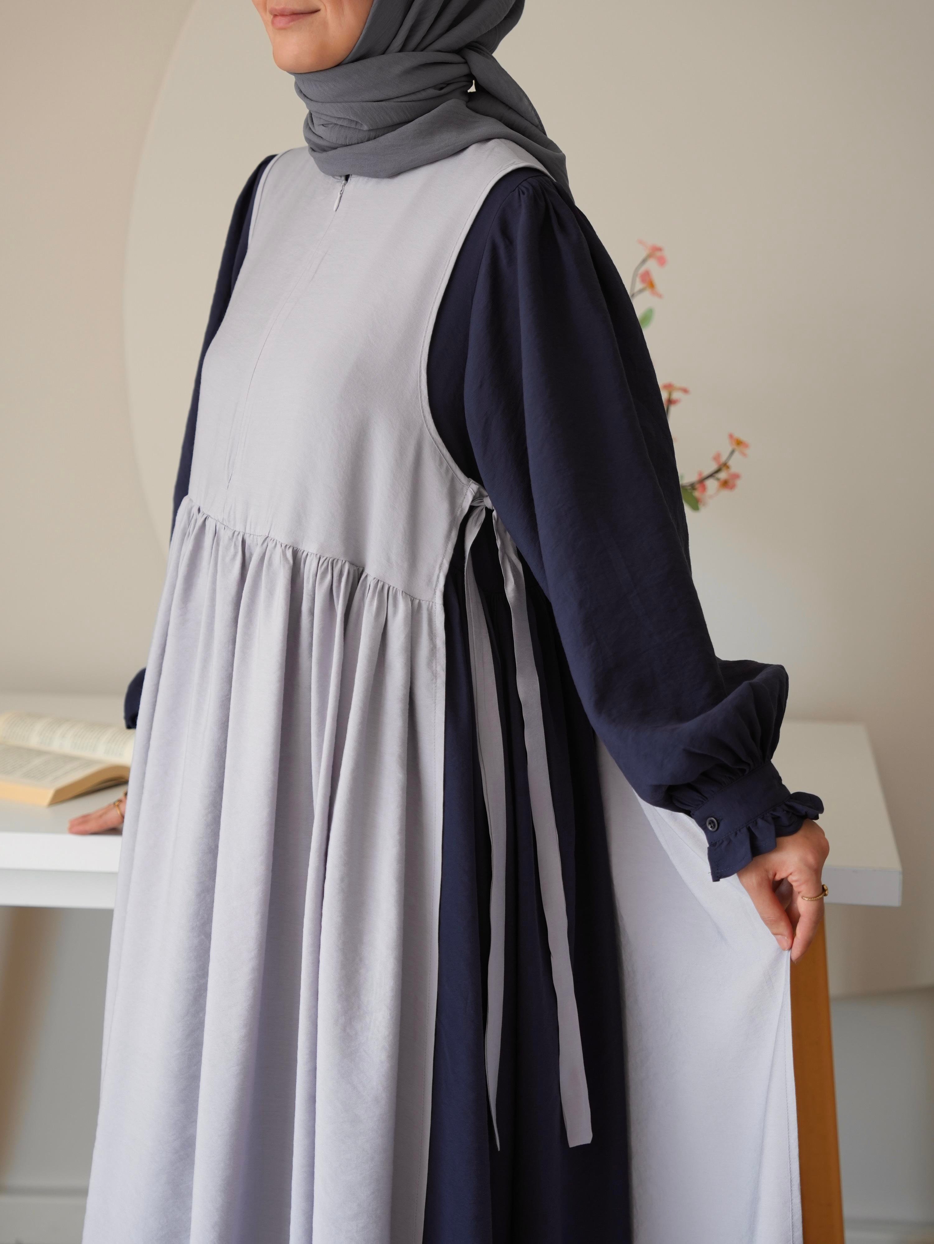 Modal Bağlamalı Jile Açık Gri