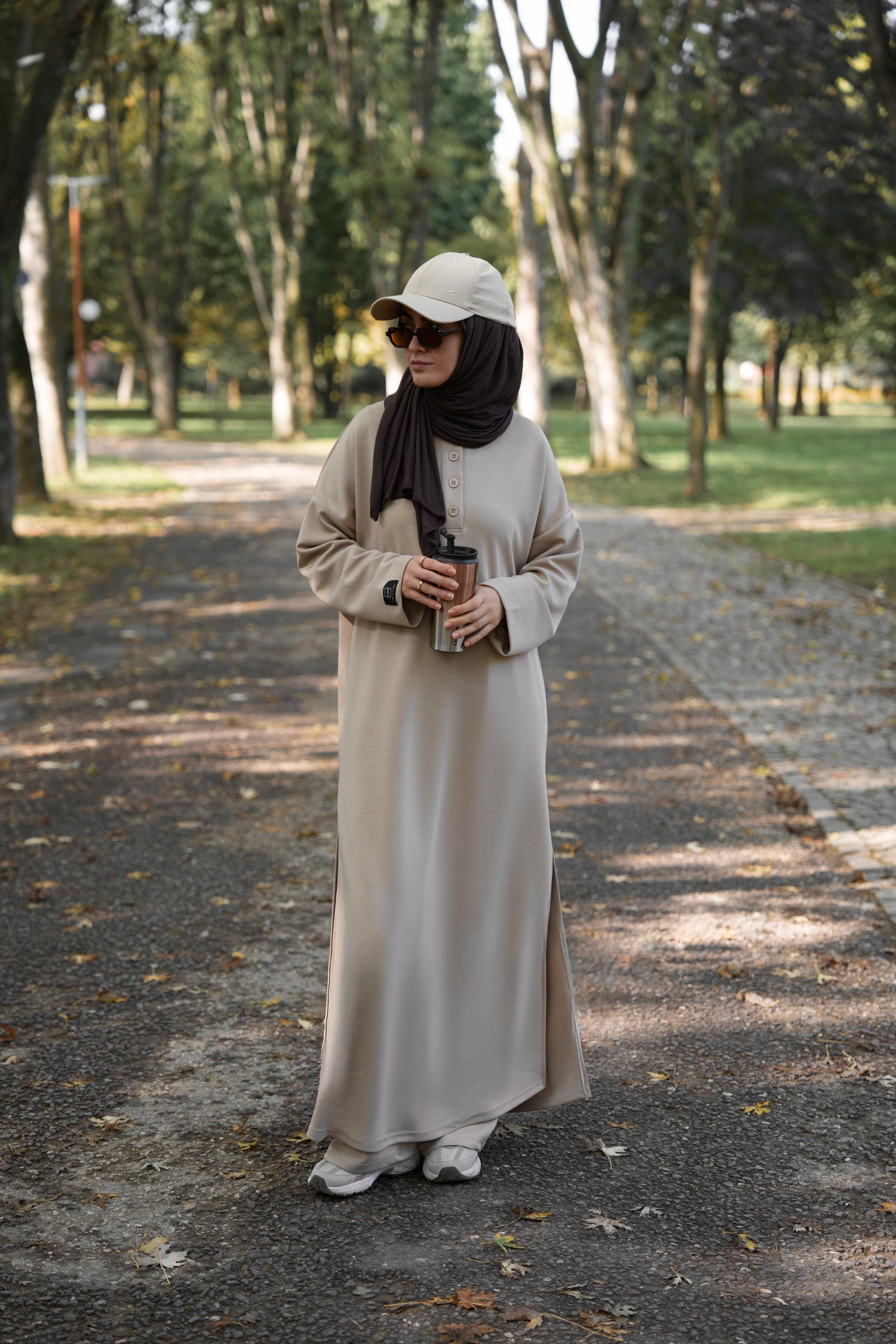 Modal Pantolonlu Takım Bej