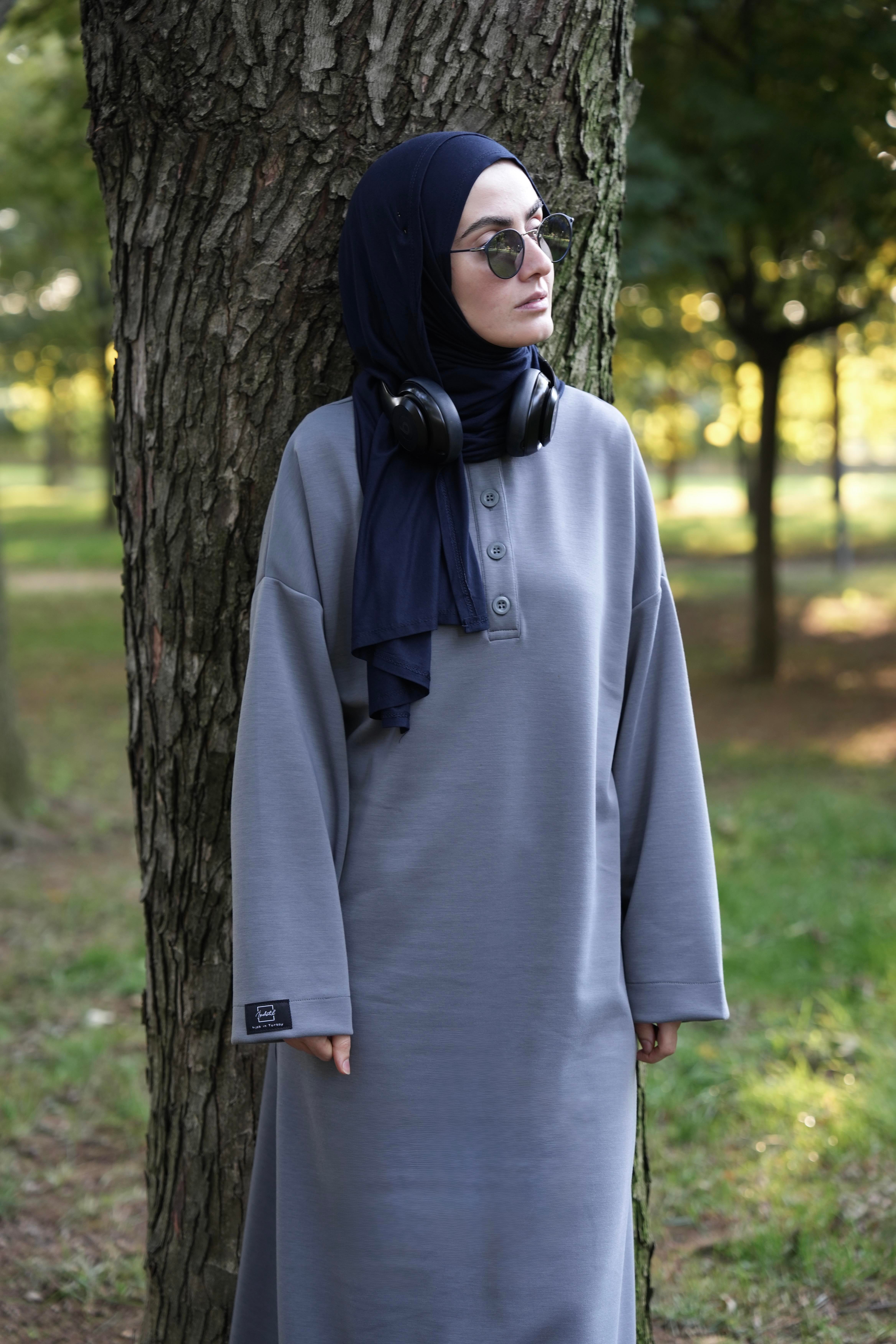 Modal Pantolonlu Takım Gri