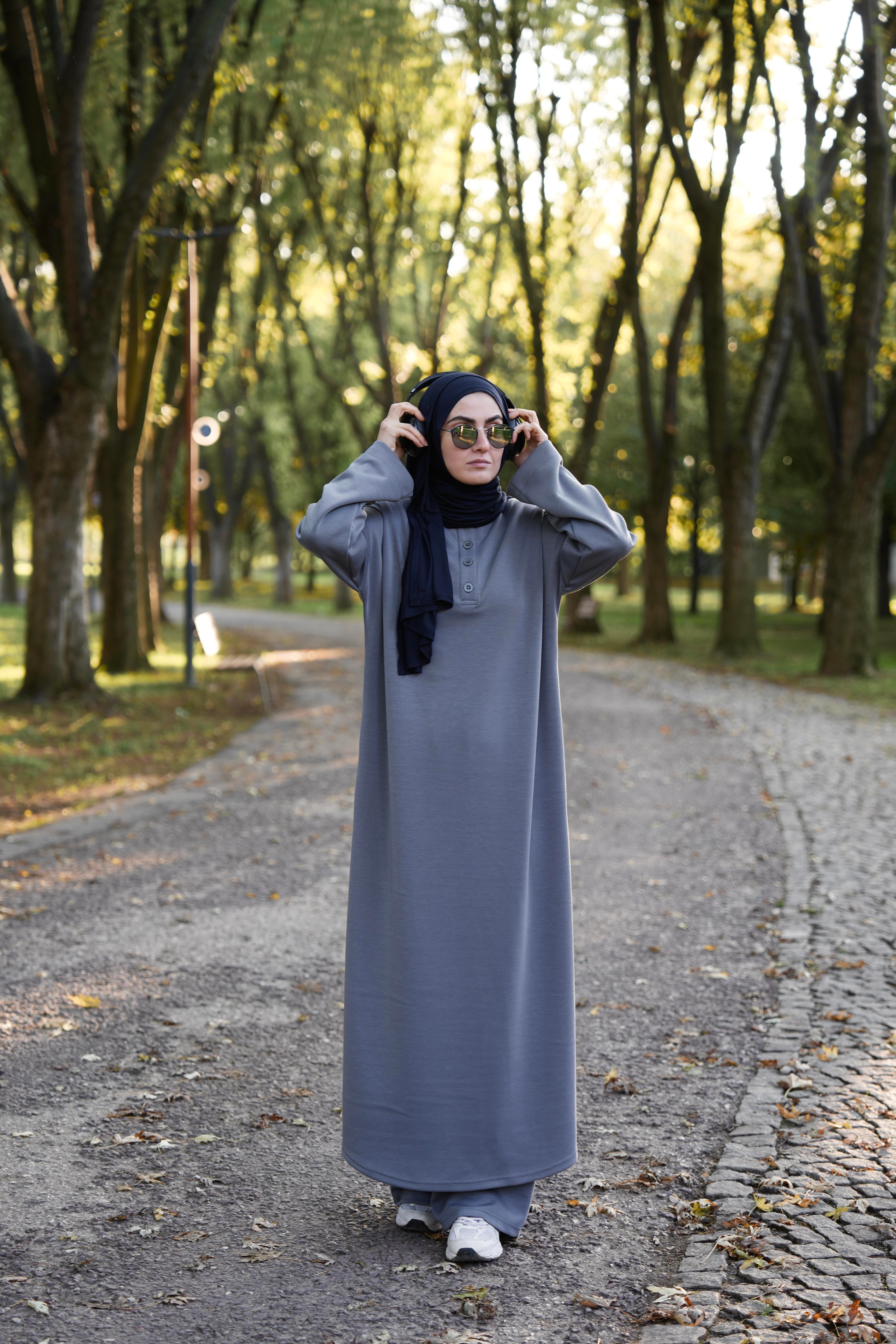 Modal Pantolonlu Takım Gri