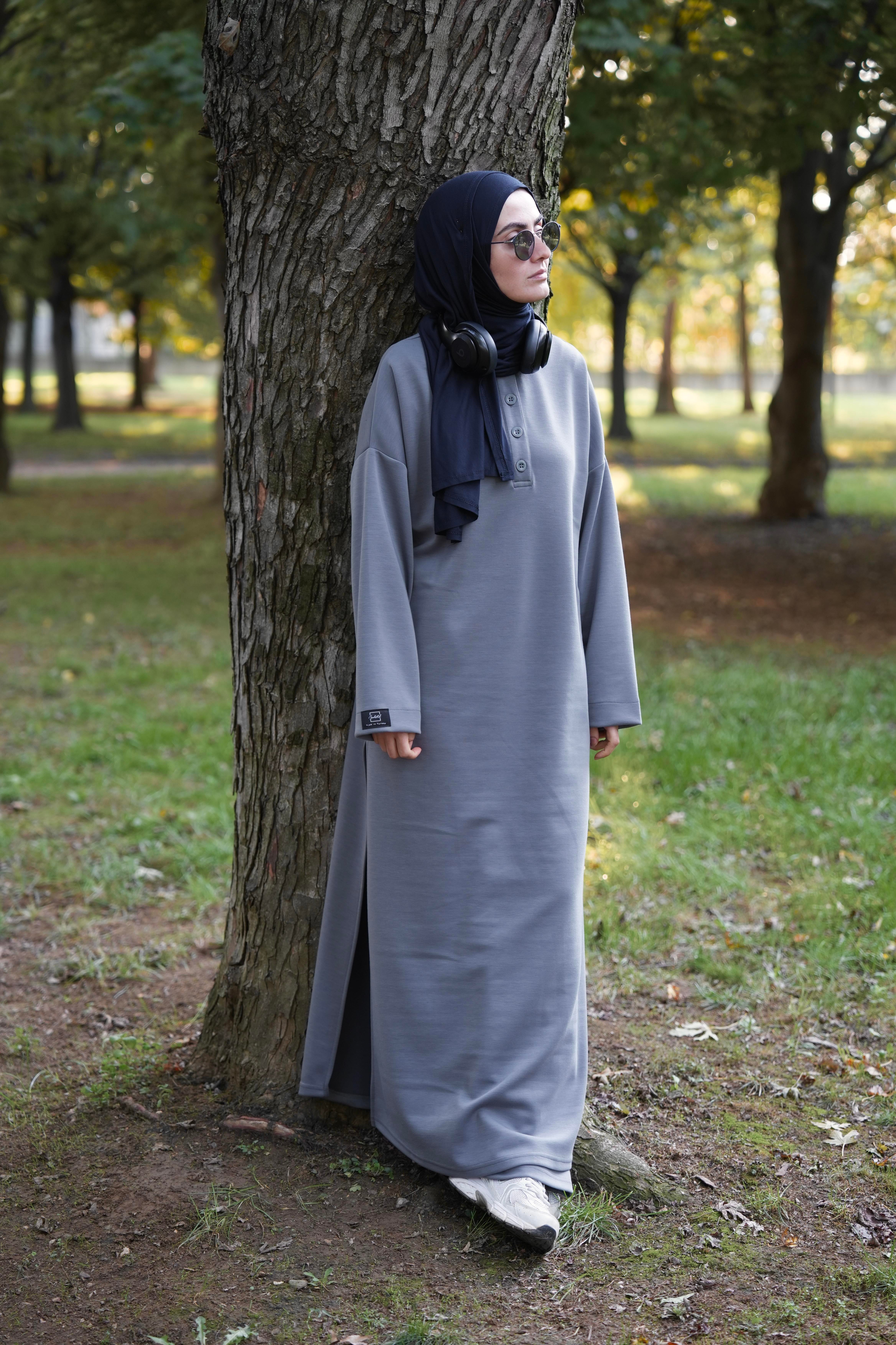 Modal Pantolonlu Takım Gri