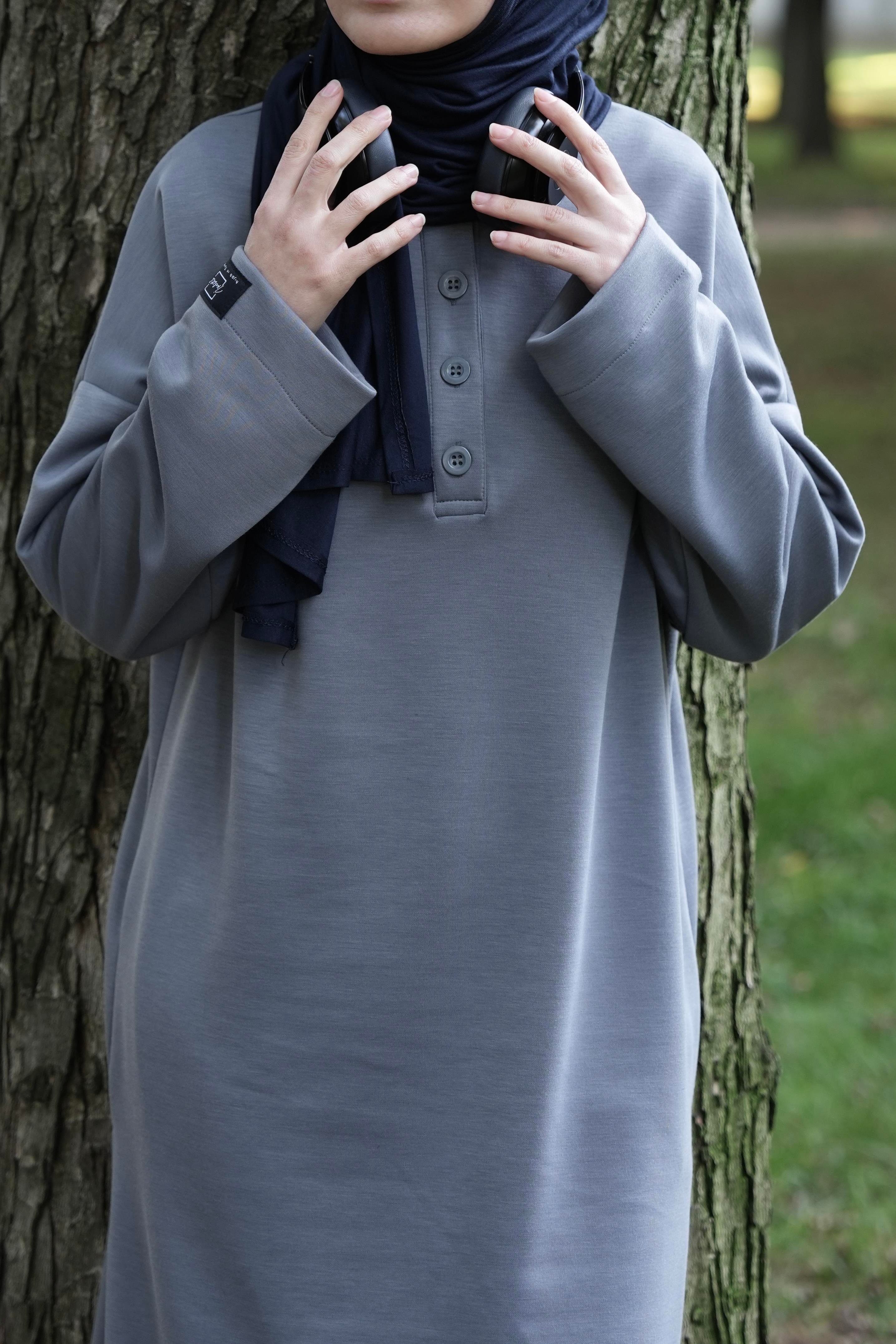 Modal Pantolonlu Takım Gri