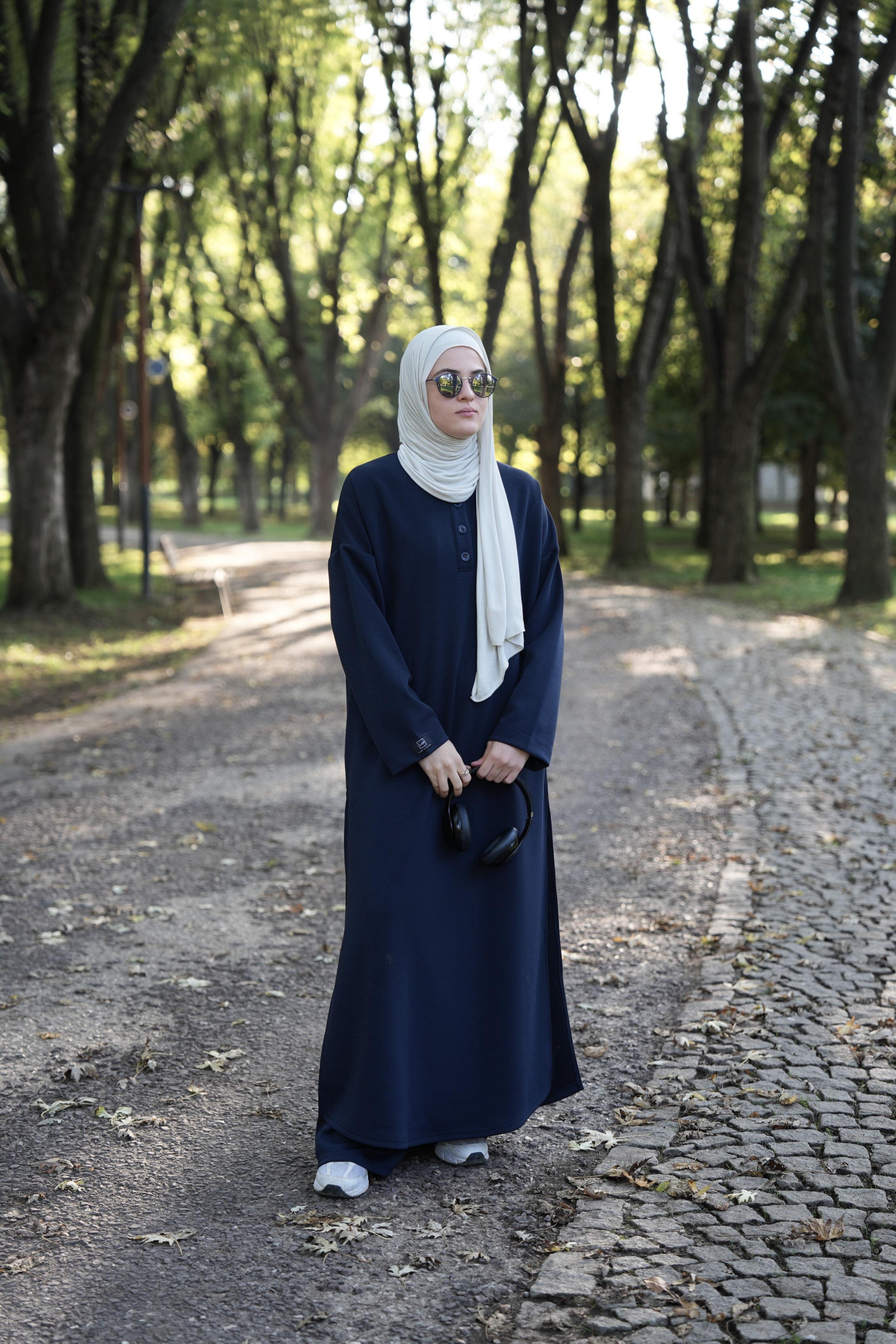 Modal Pantolonlu Takım Lacivert