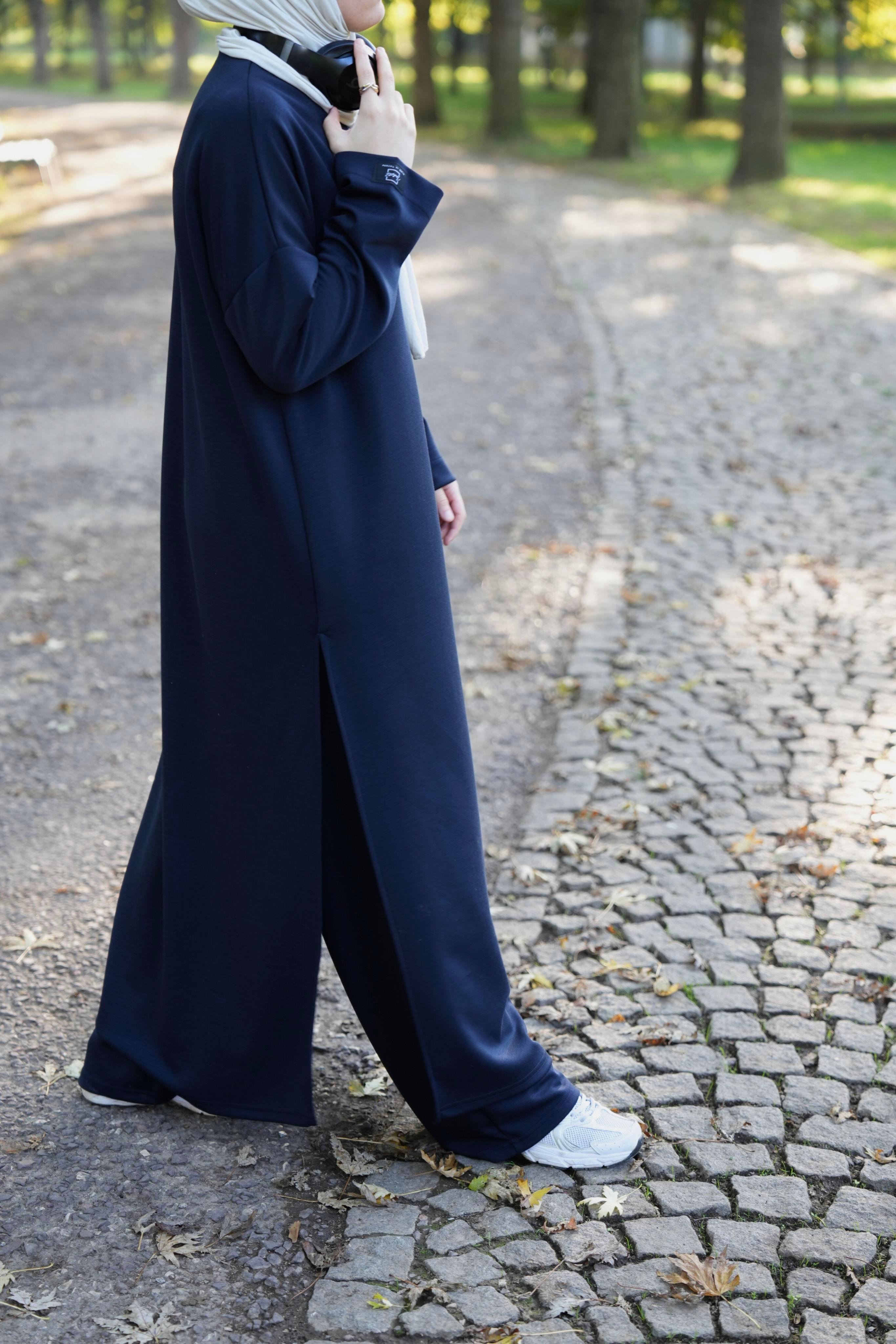 Modal Pantolonlu Takım Lacivert