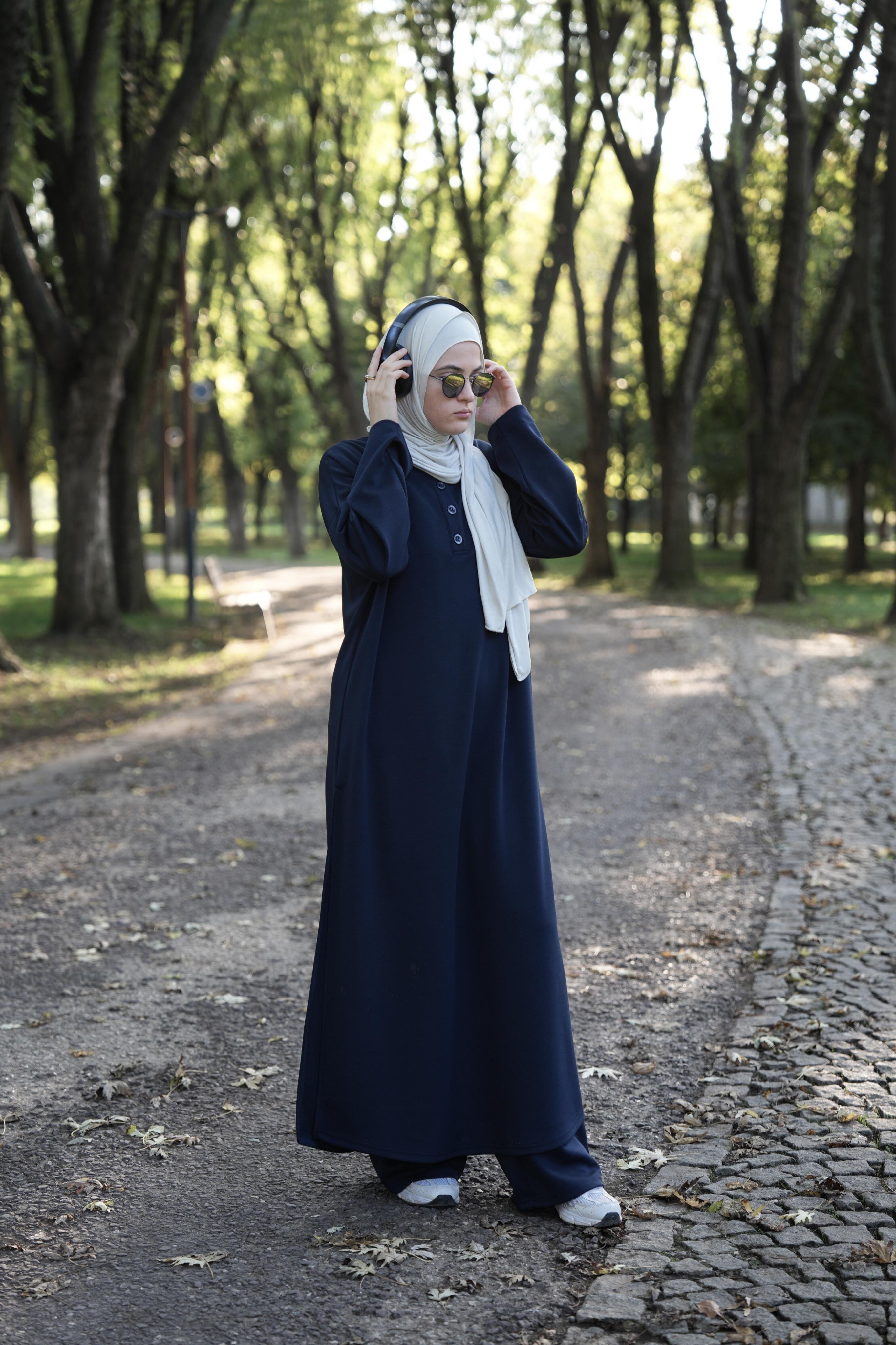 Modal Pantolonlu Takım Lacivert