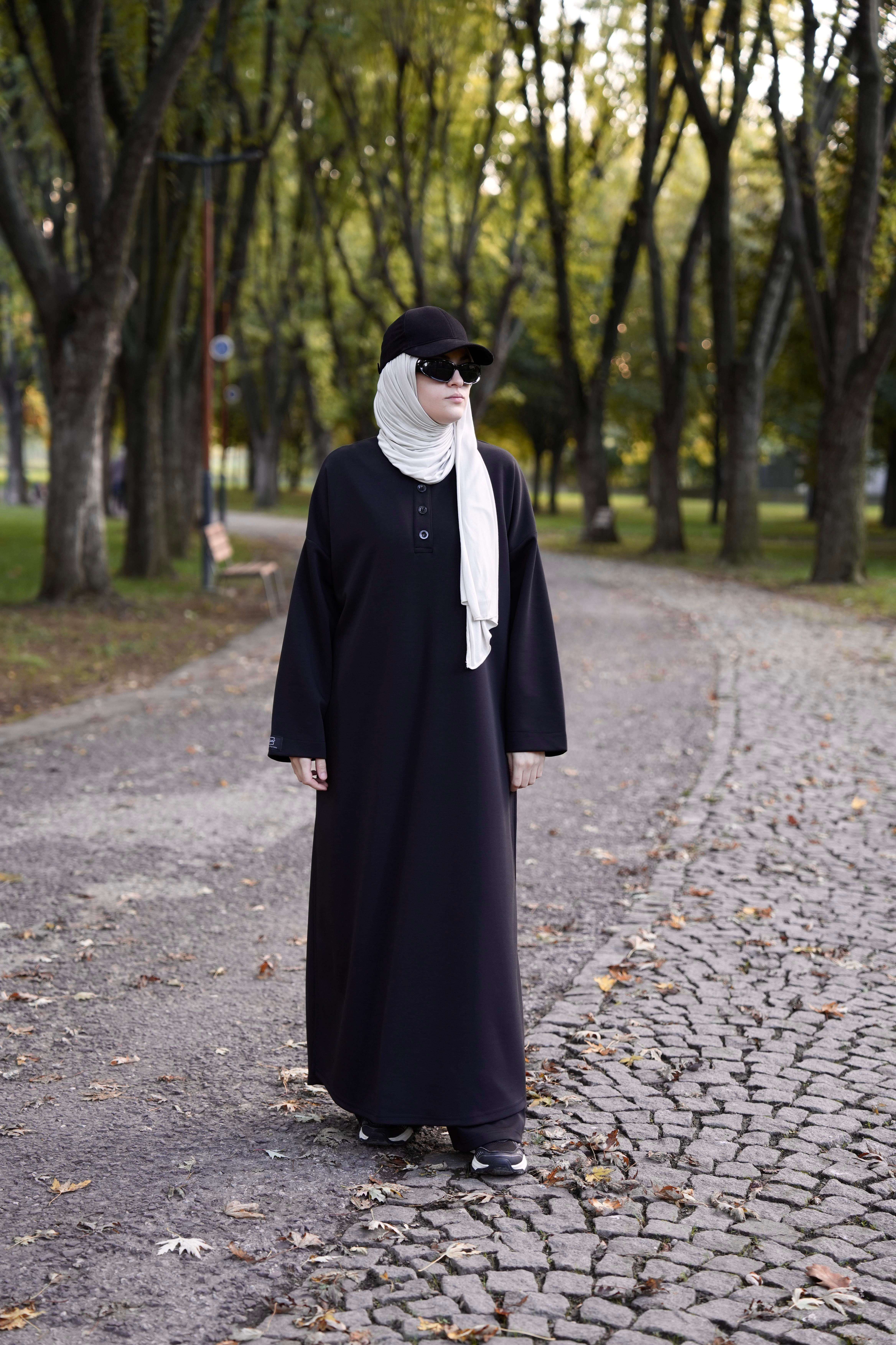 Modal Pantolonlu Takım Siyah