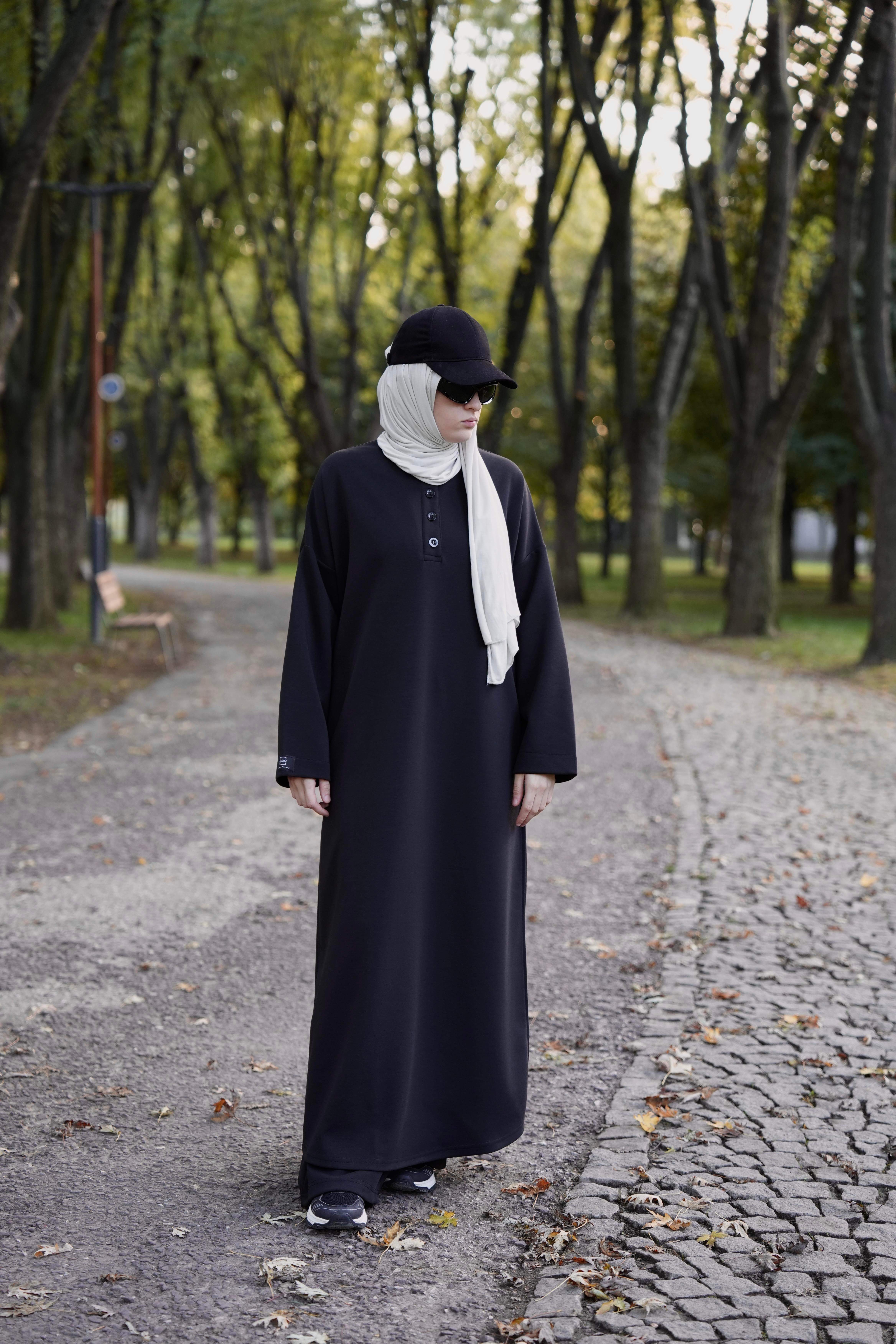 Modal Pantolonlu Takım Siyah