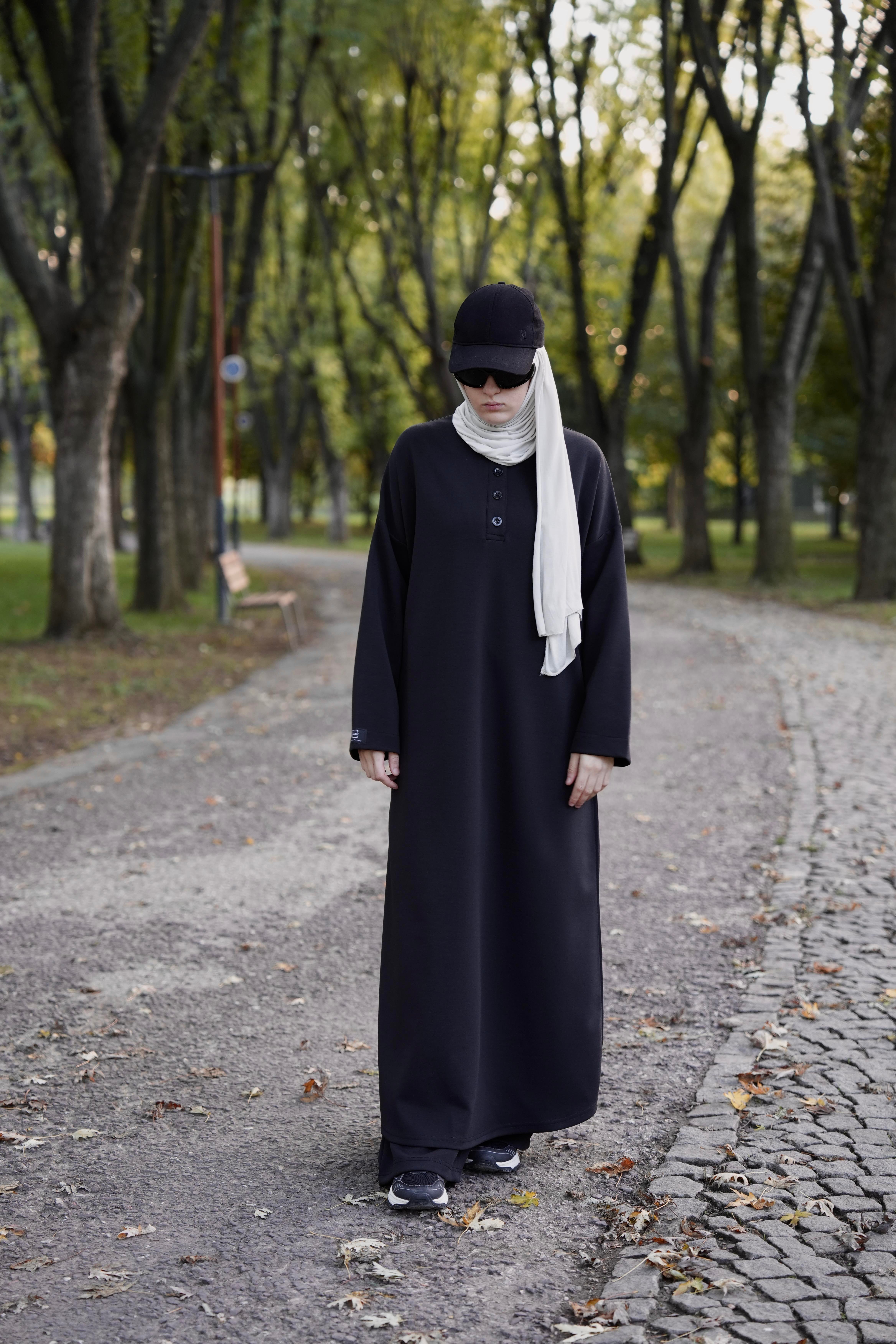 Modal Pantolonlu Takım Siyah