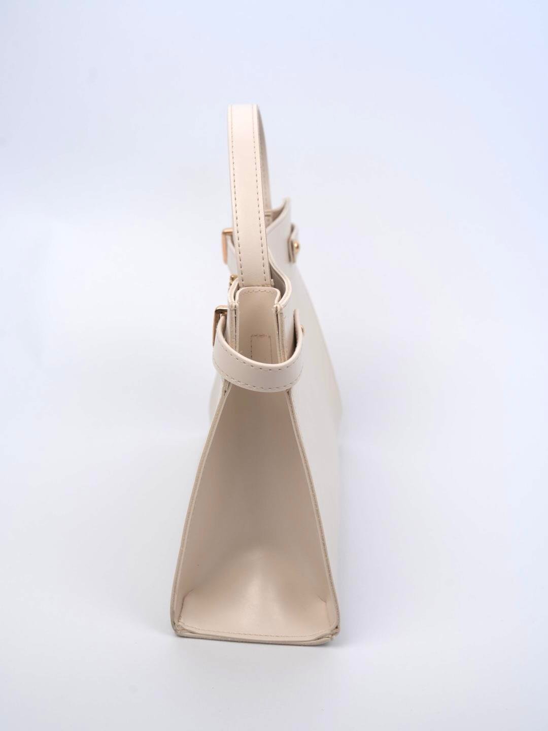 Ön Kilitli Çanta Bej