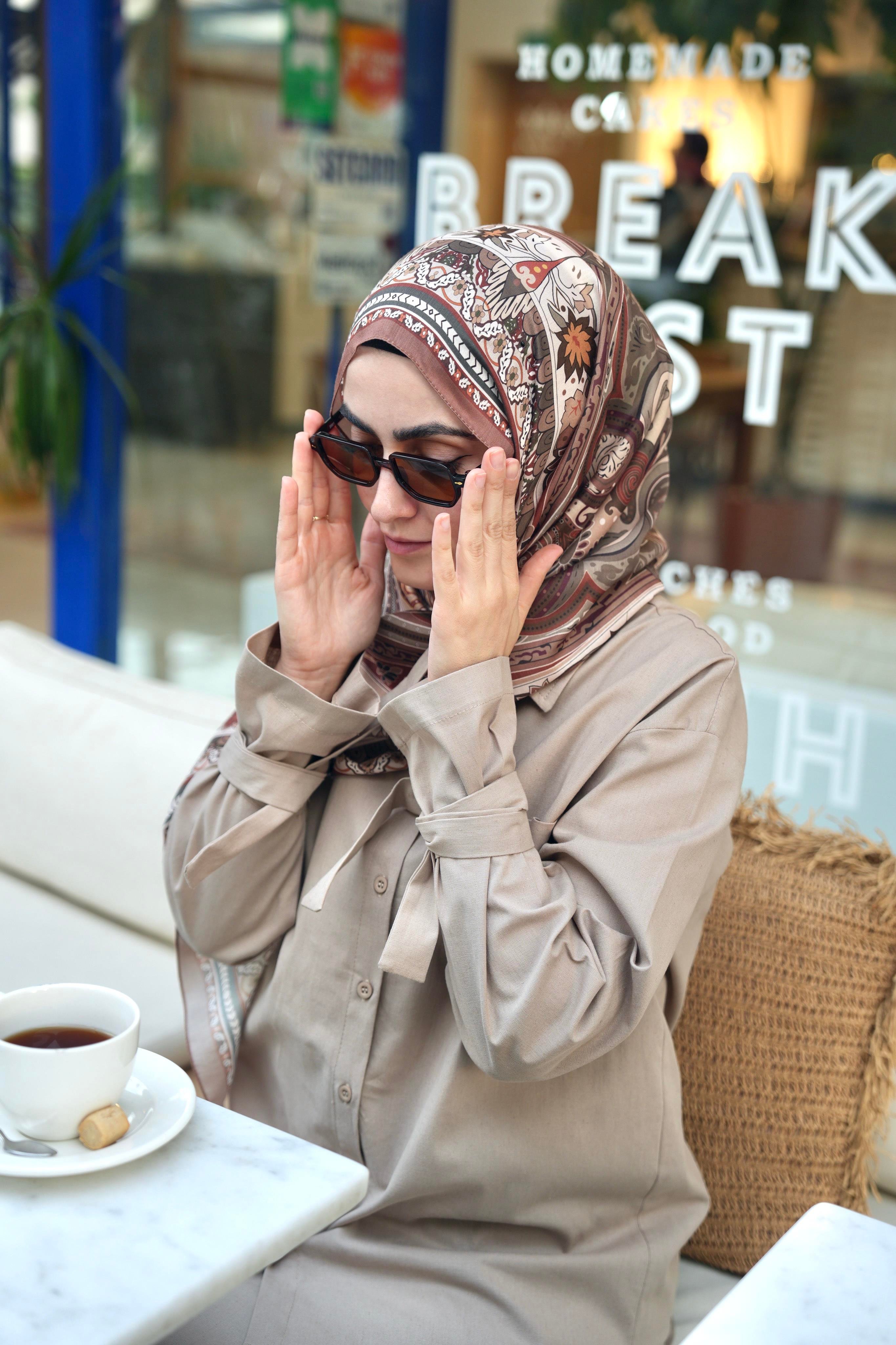 Pamuk Keten Etekli Takım Bej