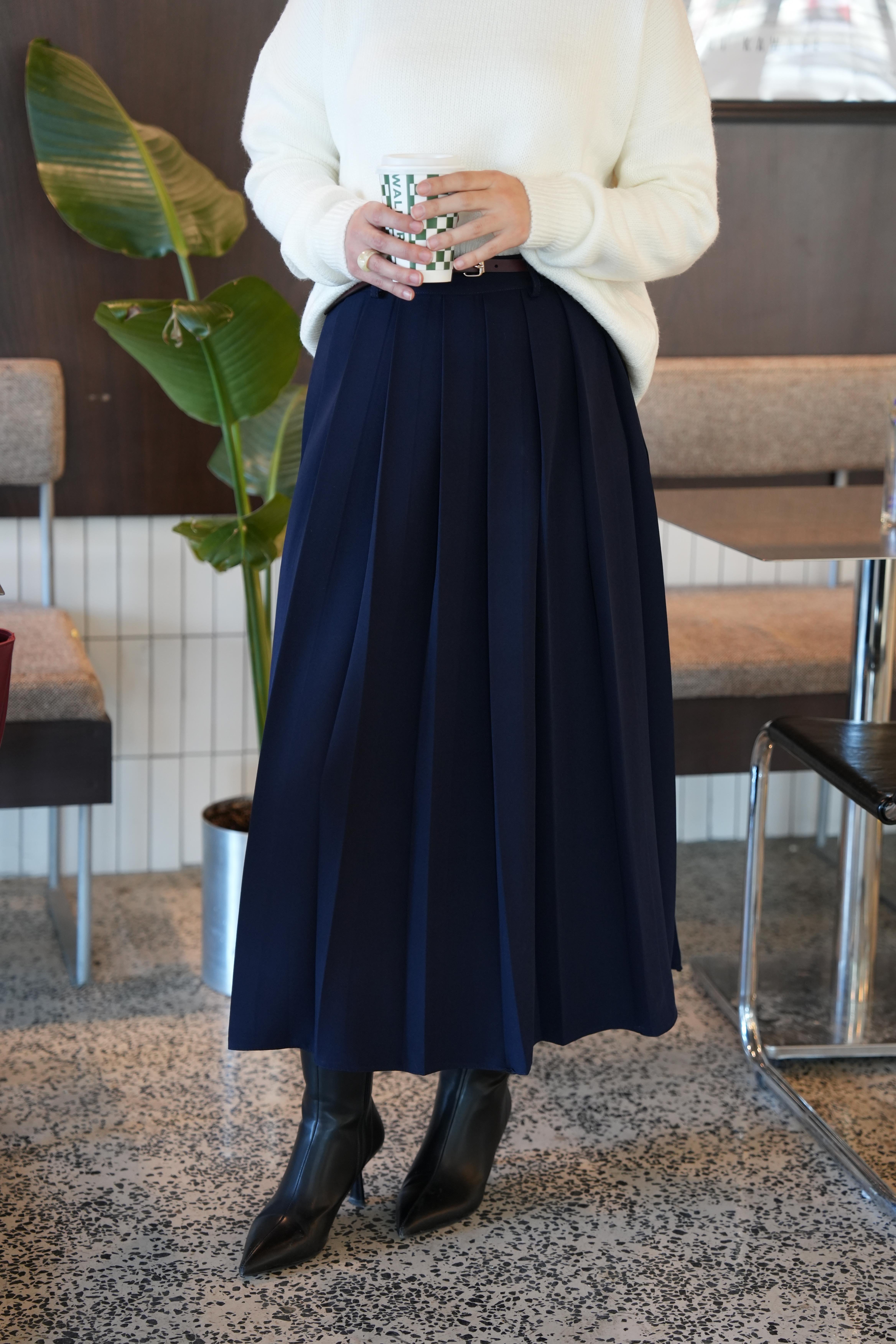 Pilikaşe Etek Lacivert