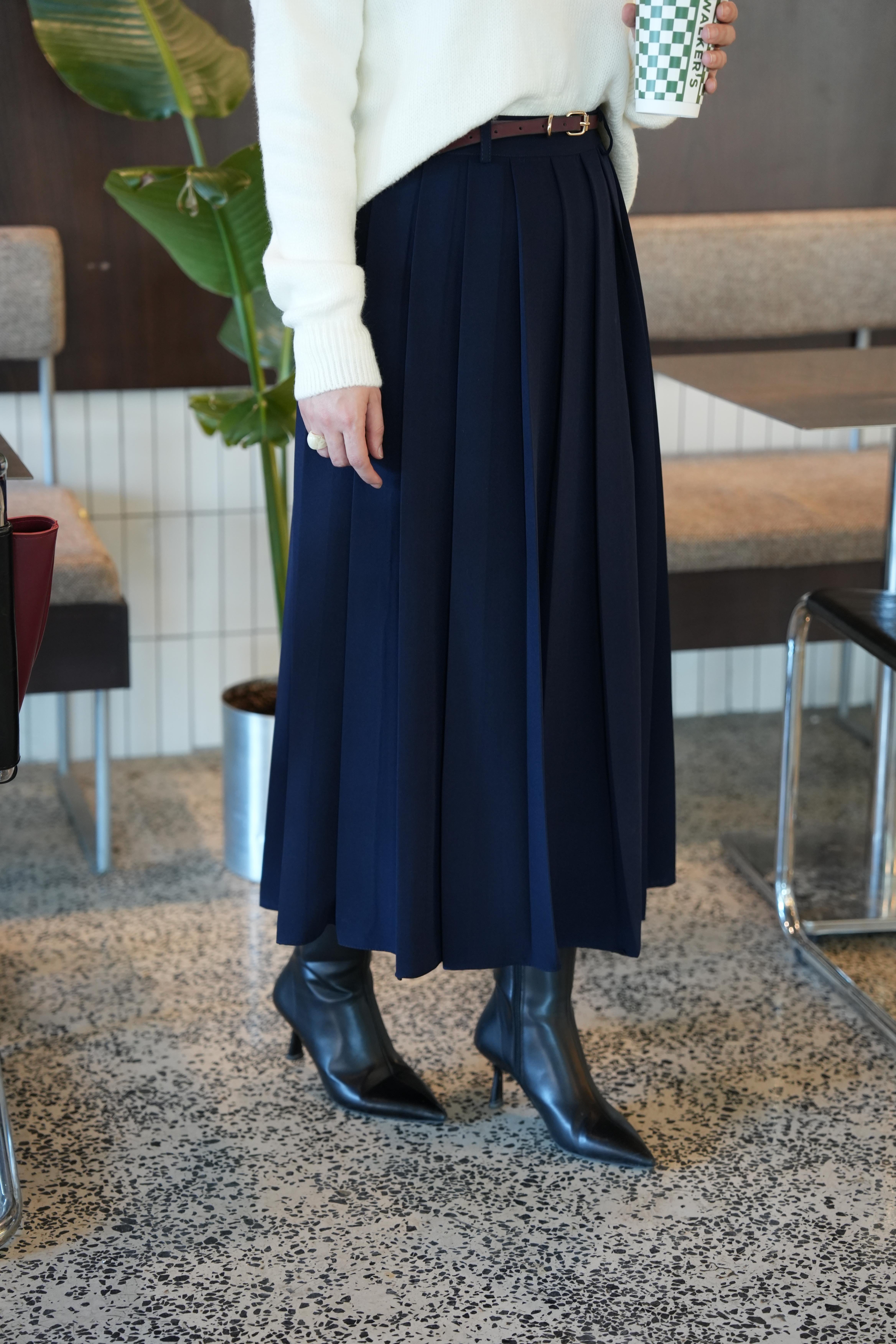 Pilikaşe Etek Lacivert