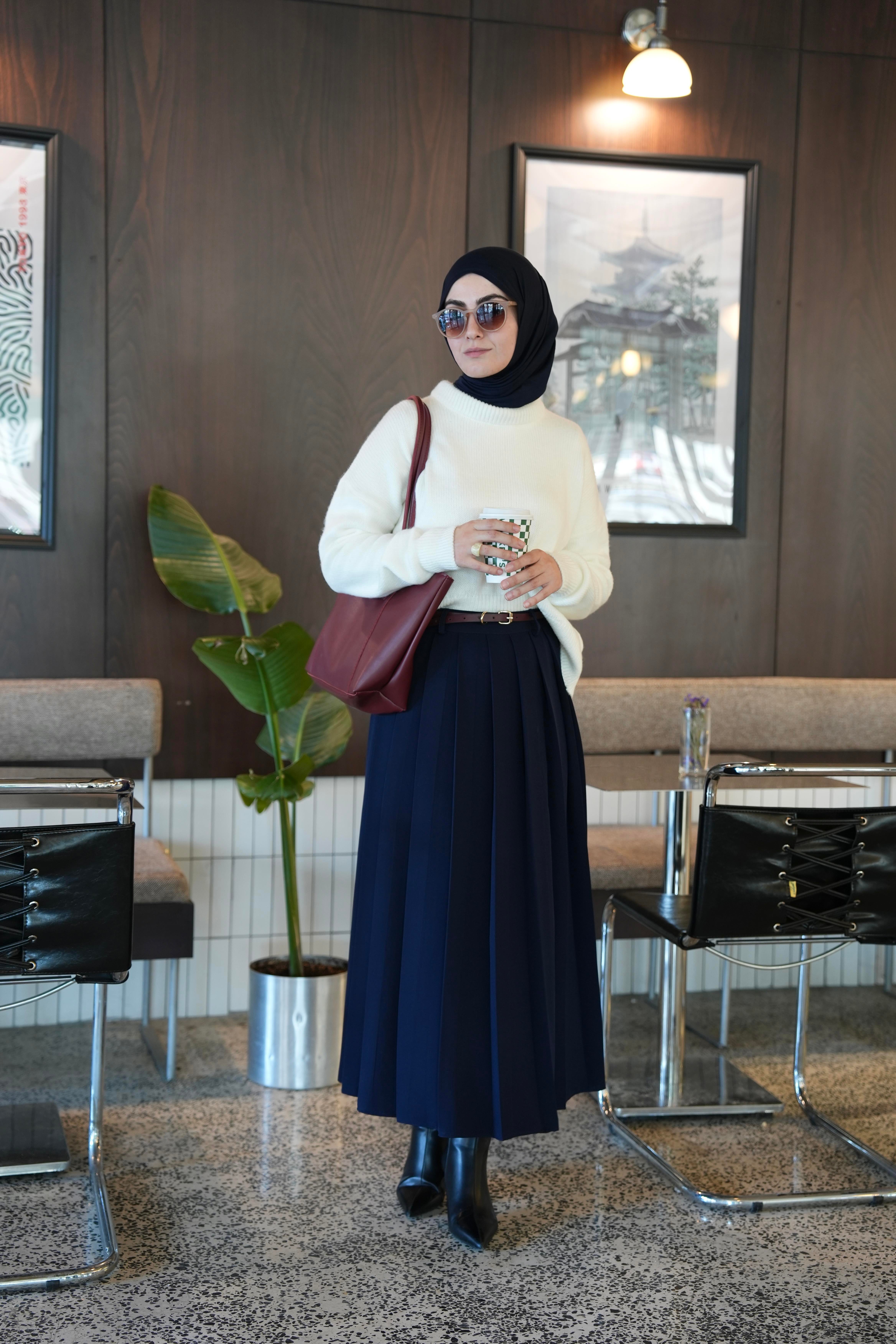 Pilikaşe Etek Lacivert