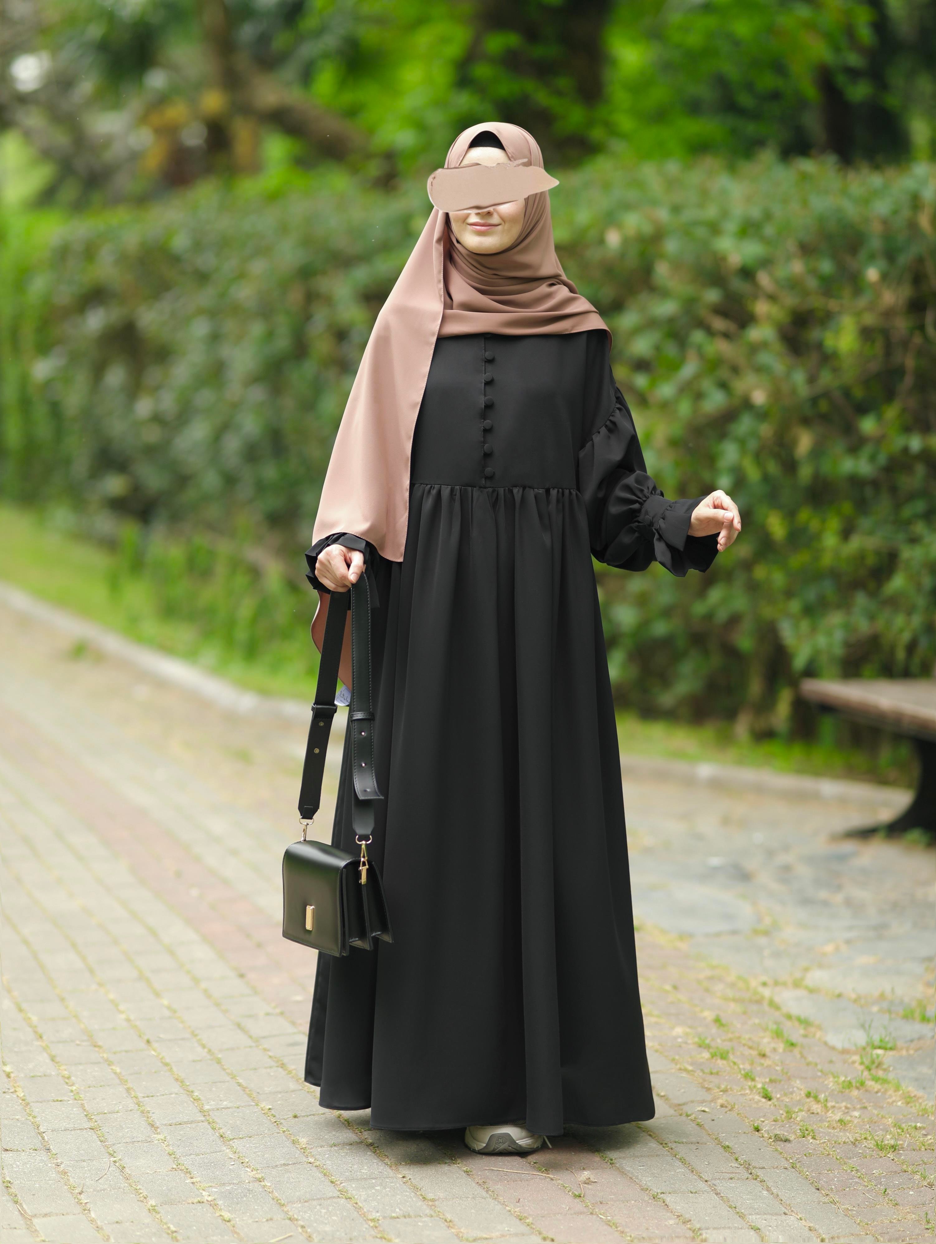 Piraye Elbise  Siyah