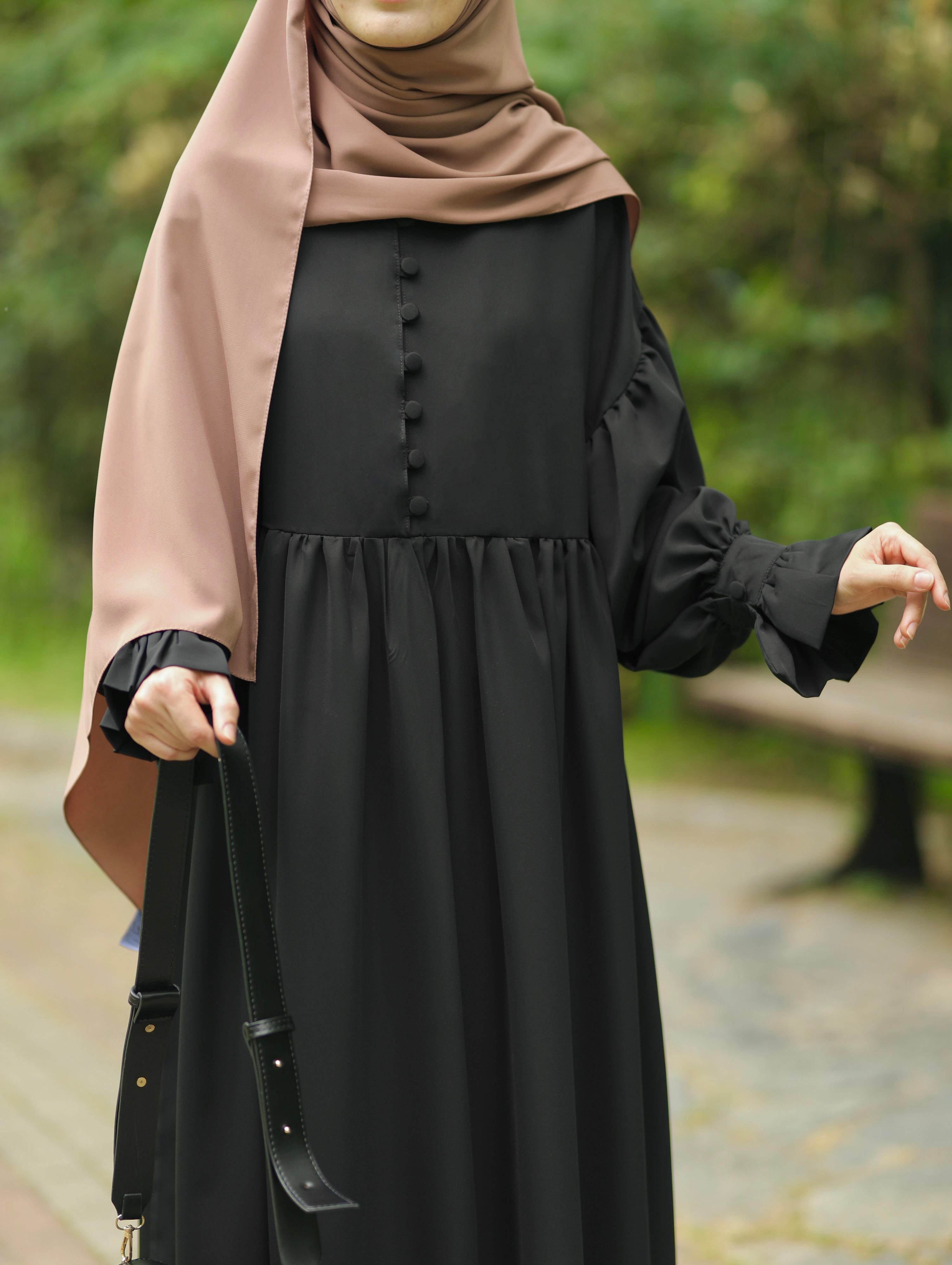 Piraye Elbise  Siyah